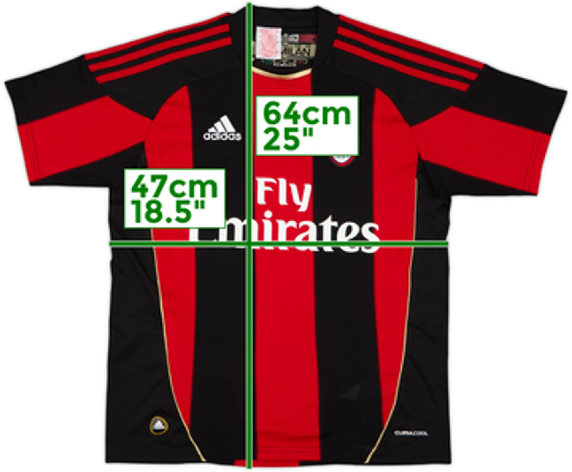 2010-11 AC Milan Home Shirt - 8/10 - (L.Boys)