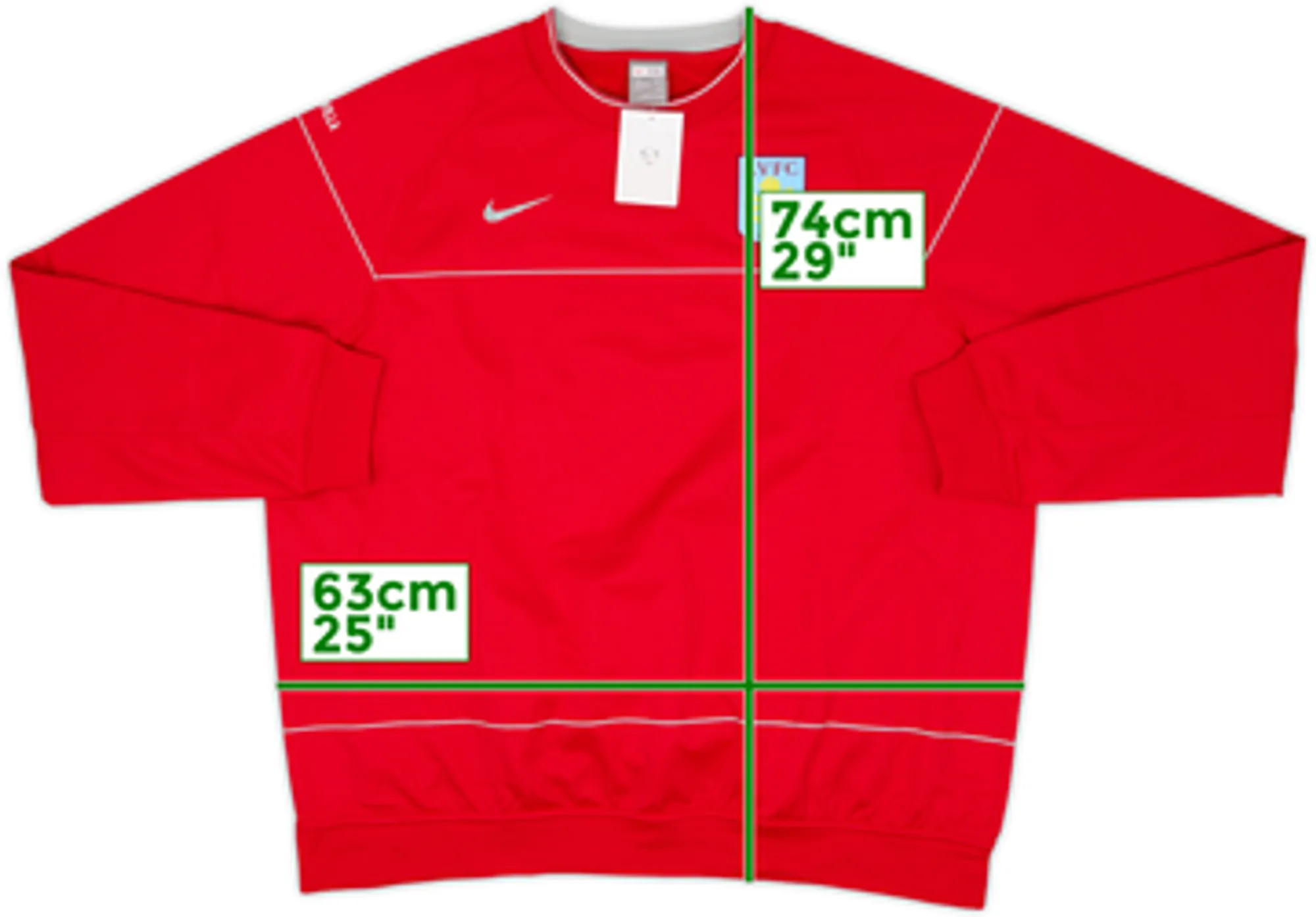 2008-09 Aston Villa Nike Sweat Top (XXL)