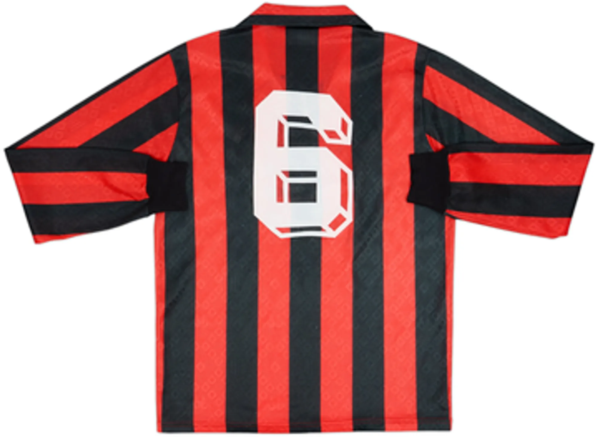 1989-90 AC Milan Home L/S Shirt #6 - 7/10 - (M)