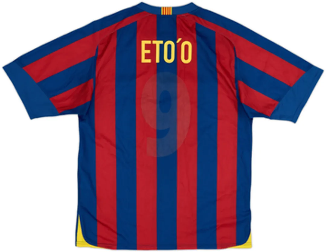 2005-06 Barcelona Basic Home Shirt Eto'o - 5/10 - (S