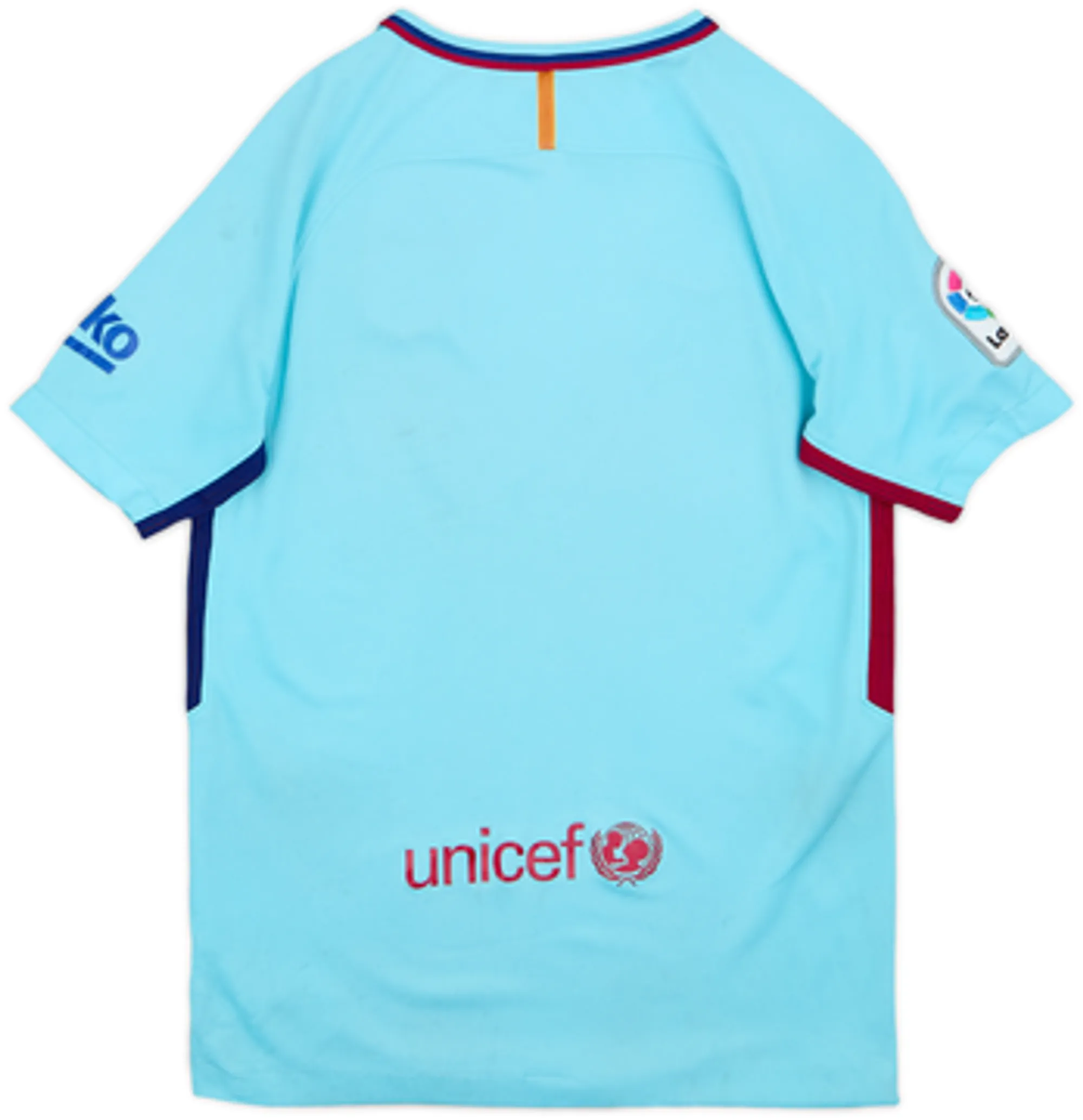 2017-18 Barcelona Away Shirt - 4/10 - (L.Boys)