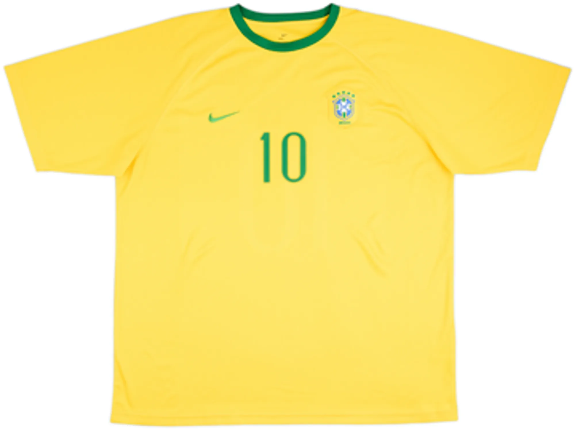 2006-08 Brazil Basic Home Shirt Ronaldinho #10 - 8/10 - (XXL)