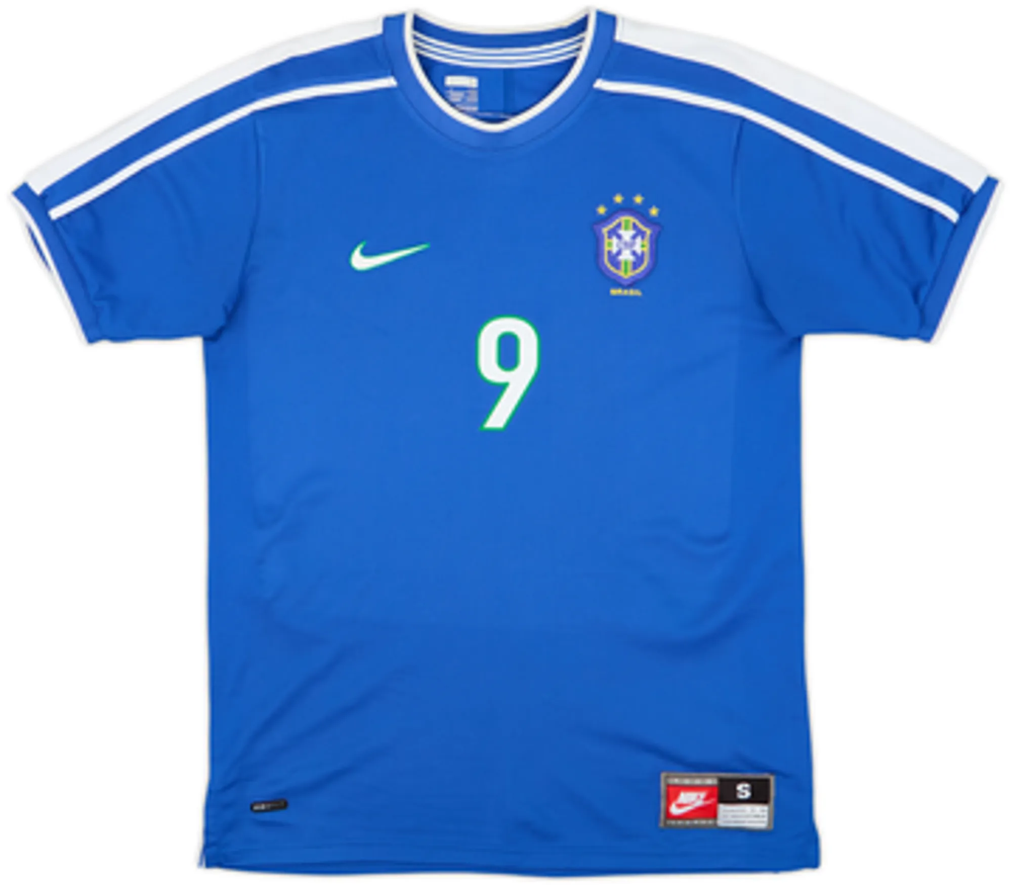 2008 Brazil '1998-00' Reissue Away Shirt Ronaldo #9 - 9/10 - (S)