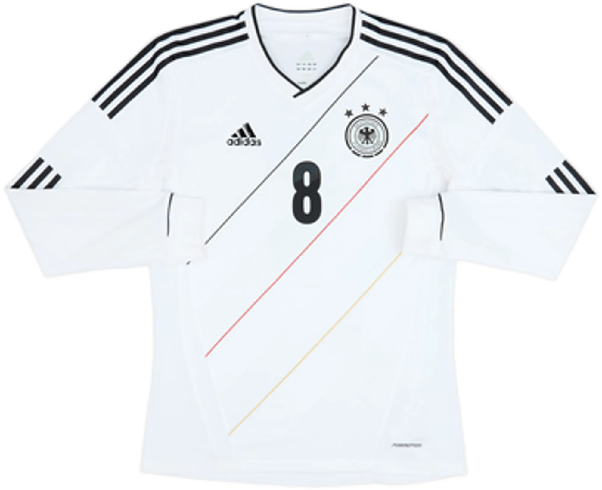 2012-13 Germany Authentic Home L/S Shirt Ozil #8 - 10/10 - (L)