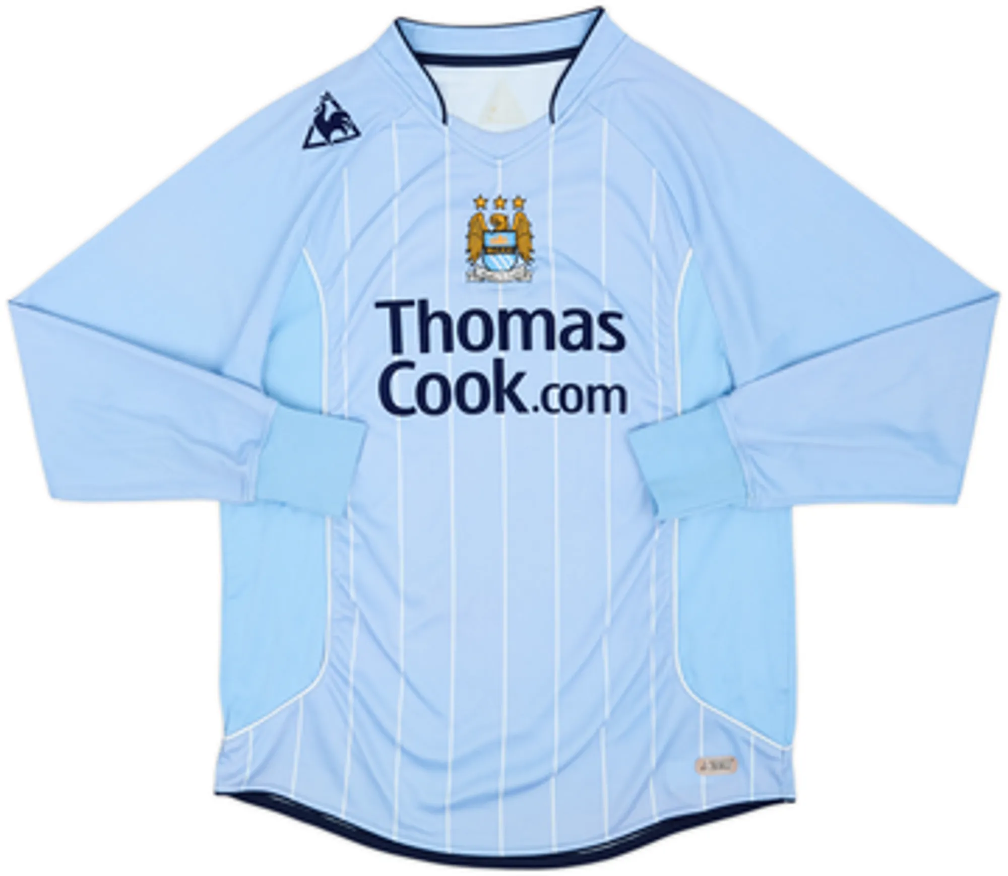 2007-08 Manchester City Home L/S Shirt Elano #11 - 6/10 - (M)