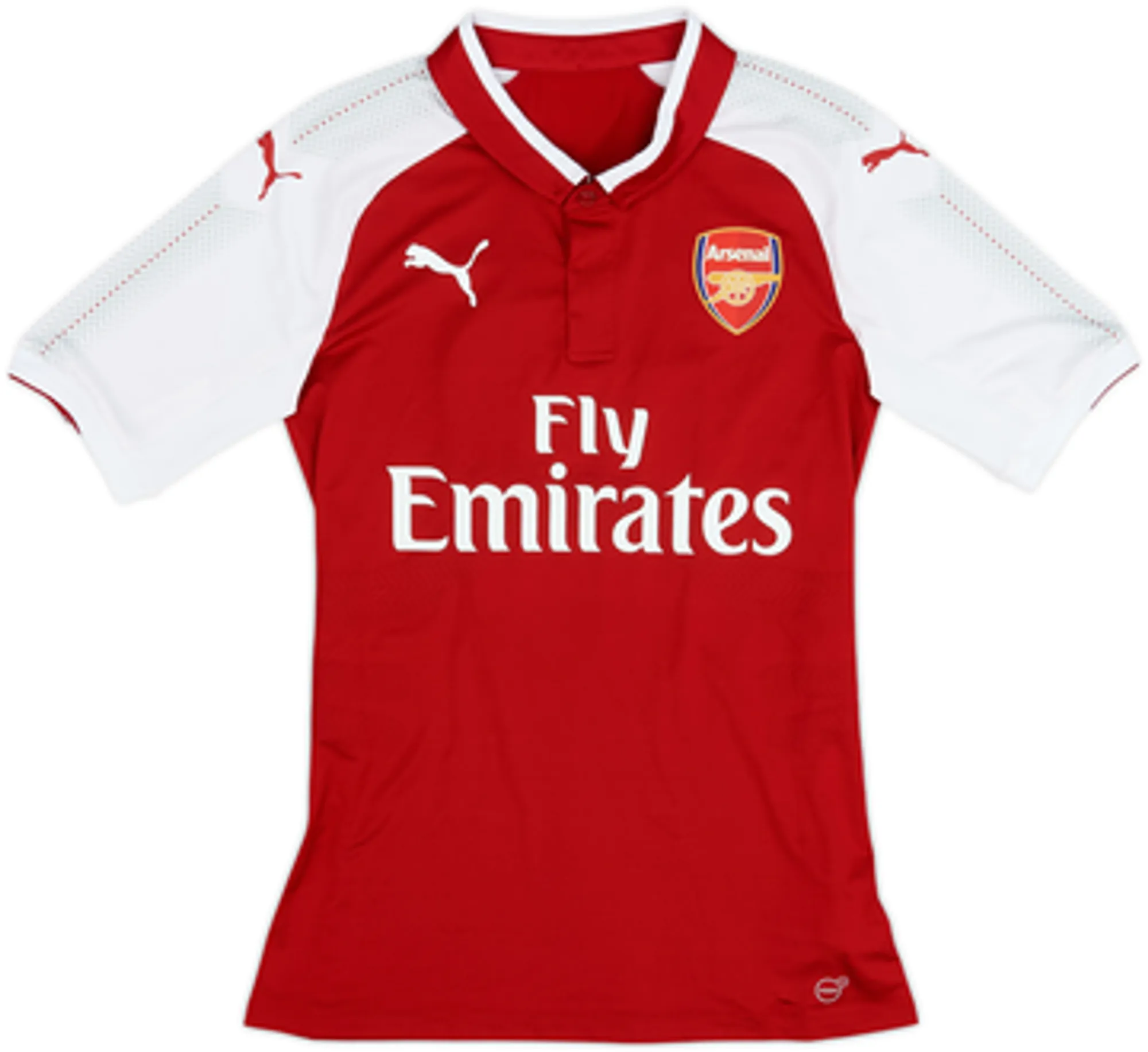 2017-18 Arsenal Player Issue (ACTV Fit) Home Shirt S.Cazorla #19 - 8/10 - (M)