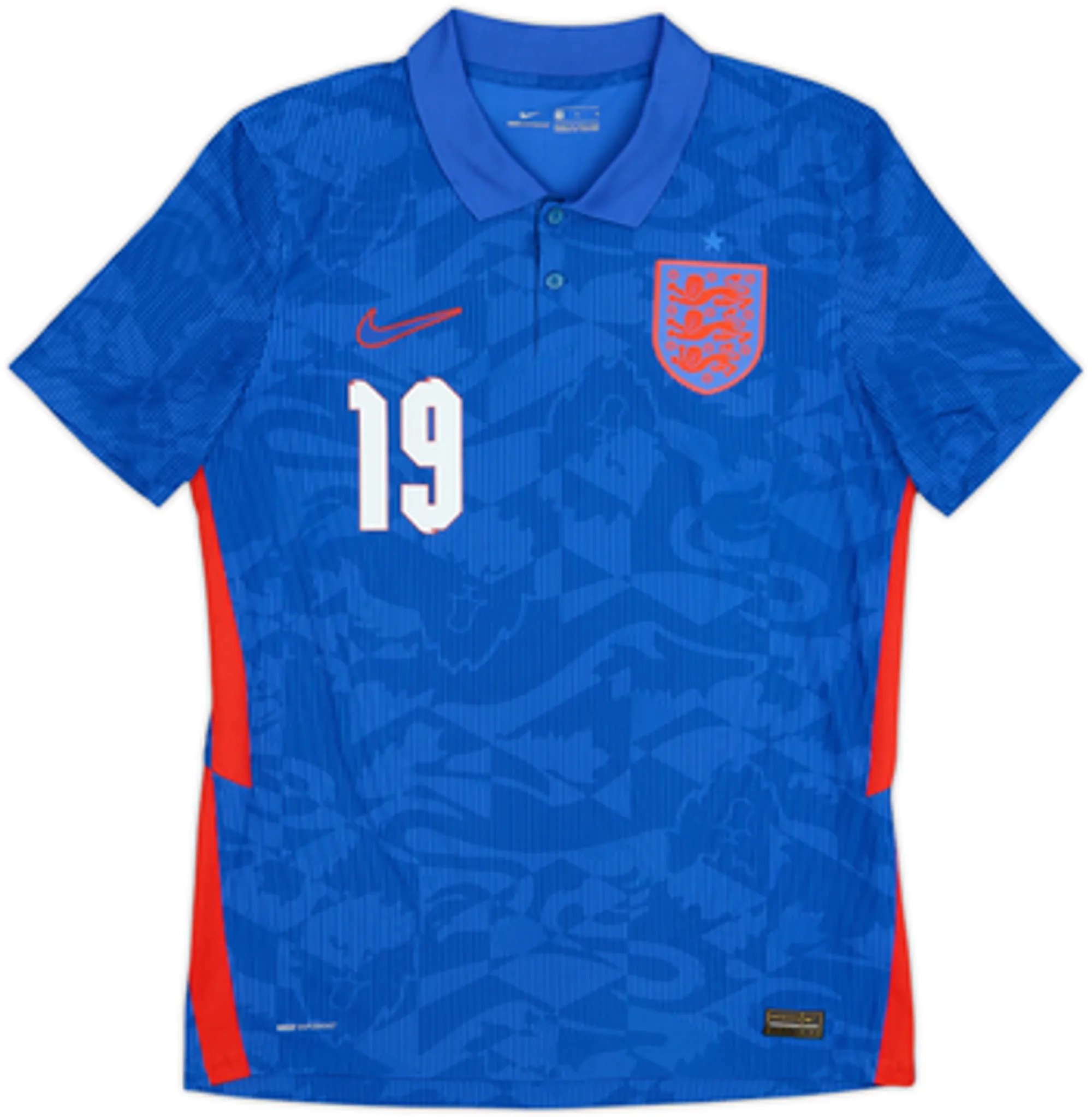 2020-21 England Authentic Away Shirt Mount #19 - 9/10 - (M)