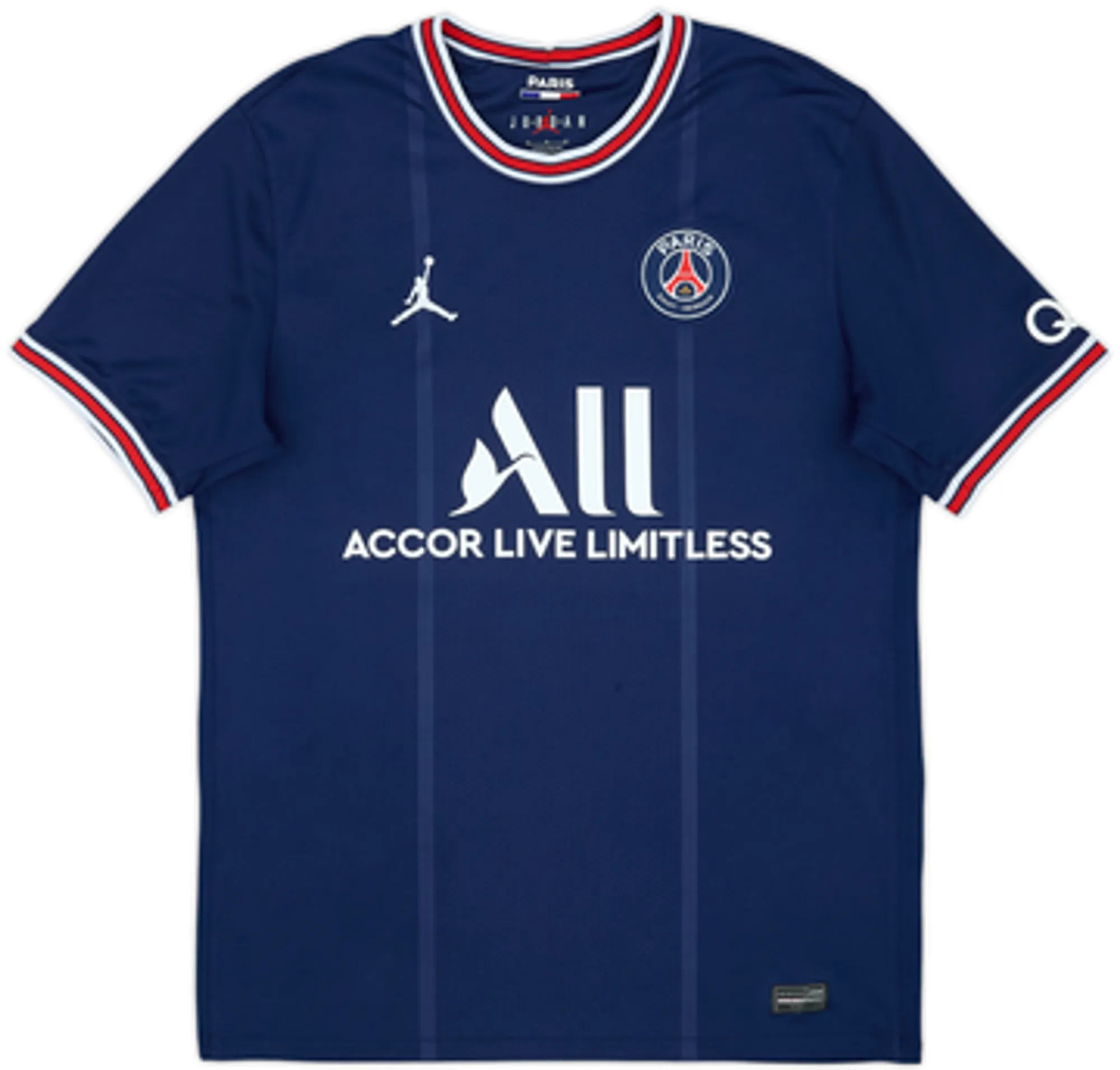 2021-22 Paris Saint-Germain Home Shirt Mbappe #7 - 8/10 - (M)