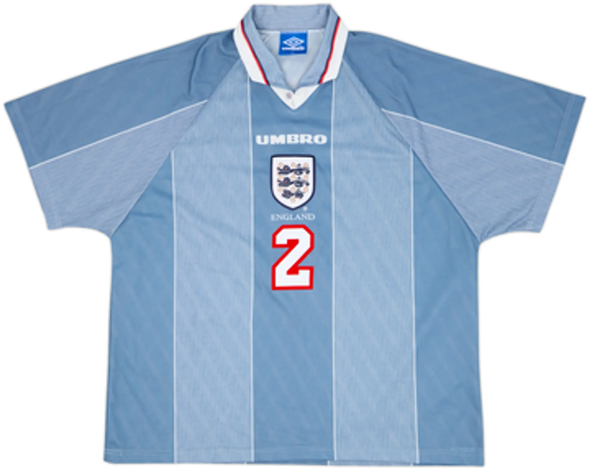 1996-97 England Away Shirt G. Neville #2 - 9/10 - (XXL)