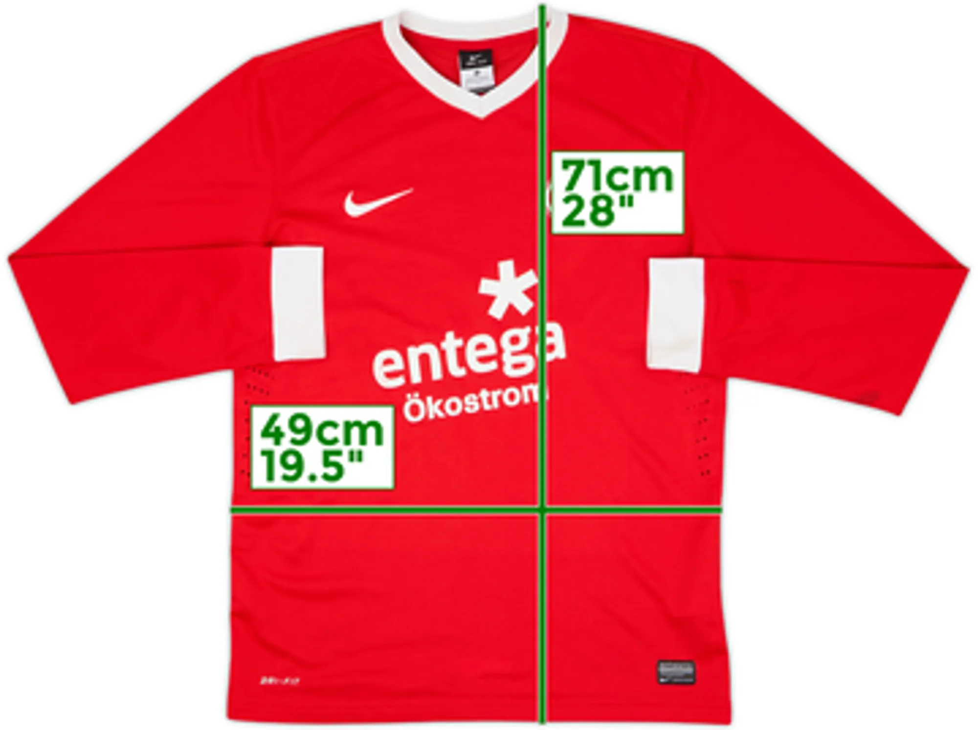 2012-13 FSV Mainz Player Issue Home L/S Shirt - 6/10 - (M)