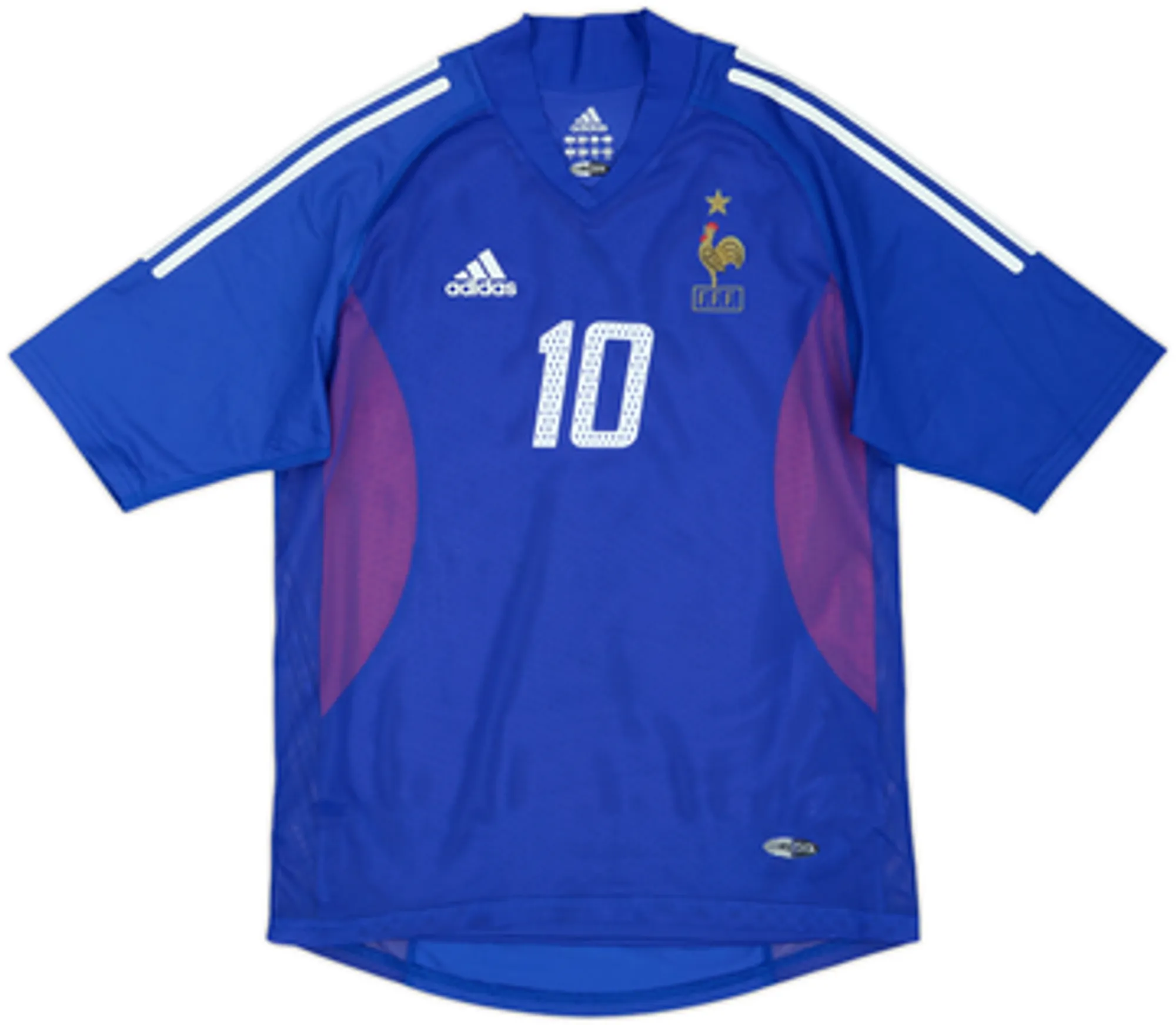 2002-04 France Player Issue Home Shirt Zidane #10 - 9/10 - (M)