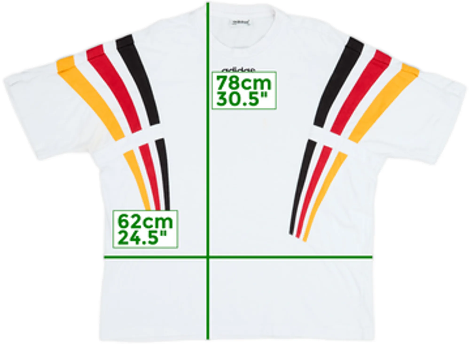 1996-98 Germany adidas Cotton Tee - 6/10 - (XXL)