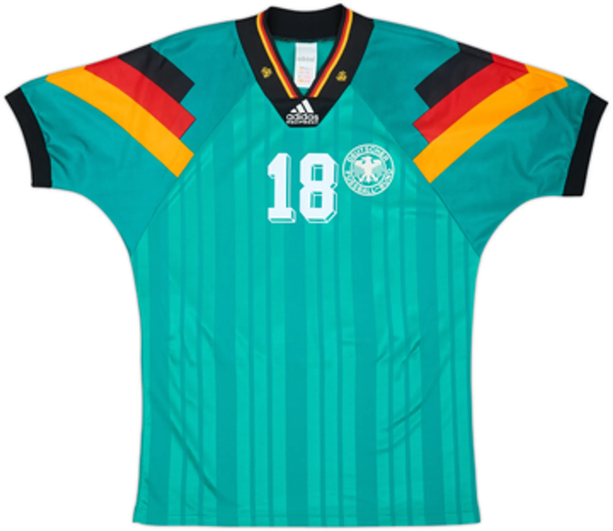 1992-94 Germany Away Shirt Klinsmann #18 - 9/10 - (S)