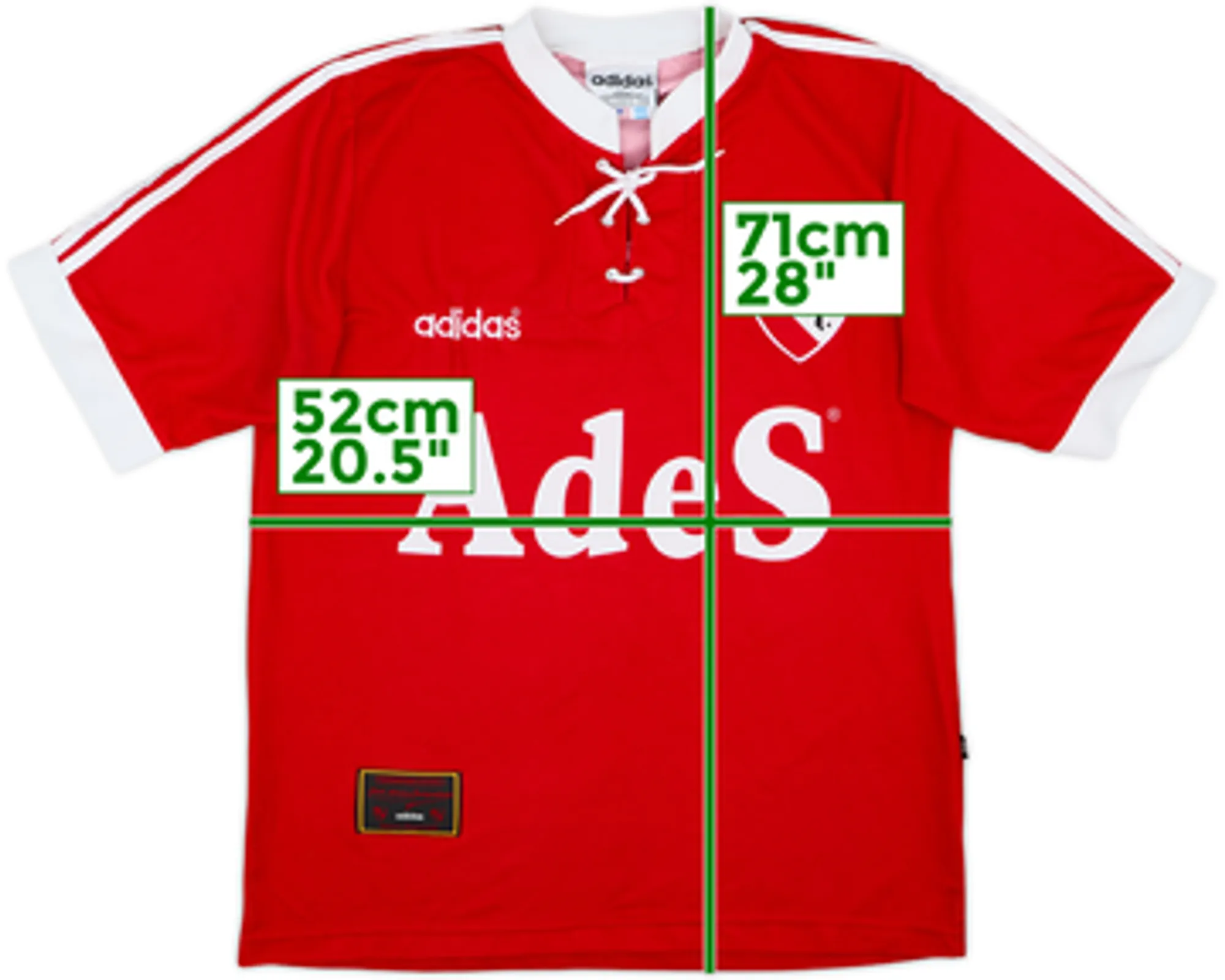 1995-96 Independiente Home Shirt - 8/10 - (L)