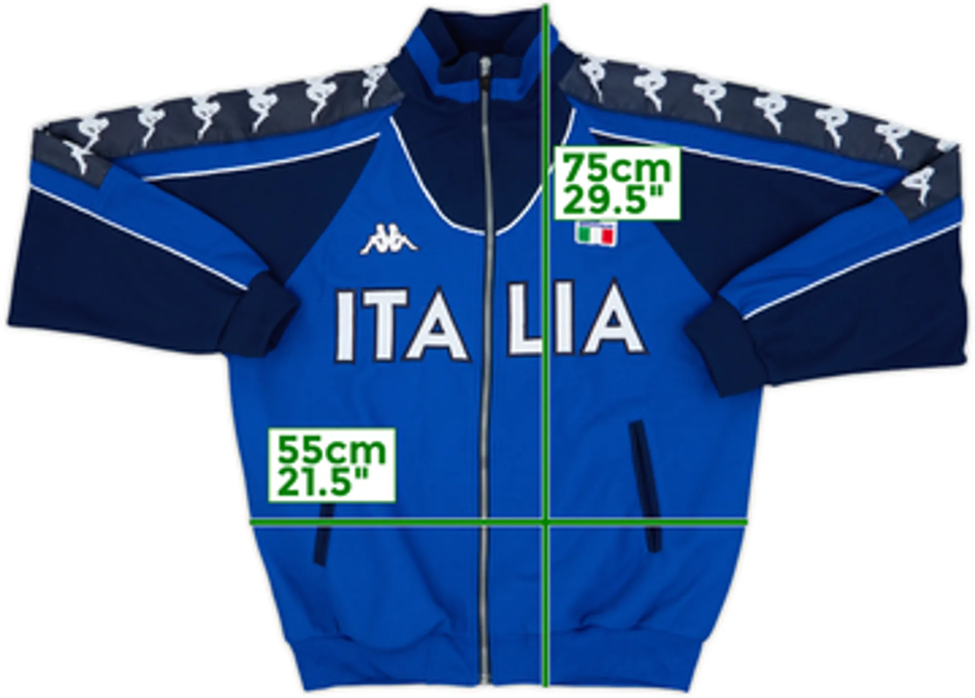 1999-00 Italy Kappa Track Jacket - 9/10 - (L)
