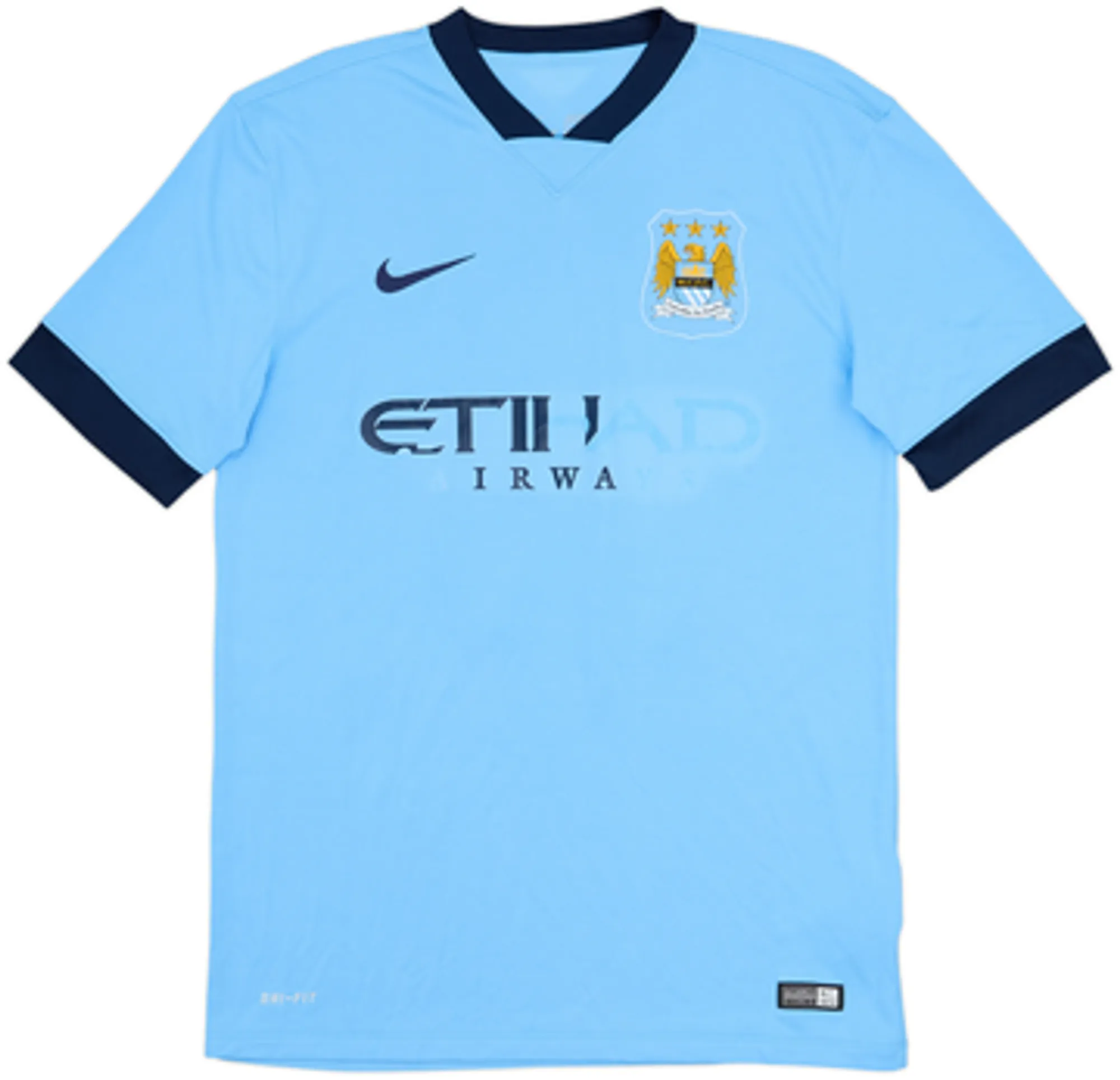 2014-15 Manchester City Home Shirt Kun Aguero #16 - 4/10 - (M)