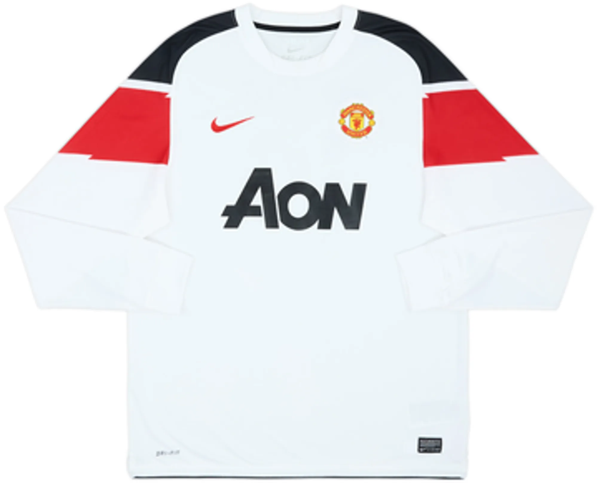 2010-12 Manchester United Away L/S Shirt Rooney #10 - 9/10 - (L)