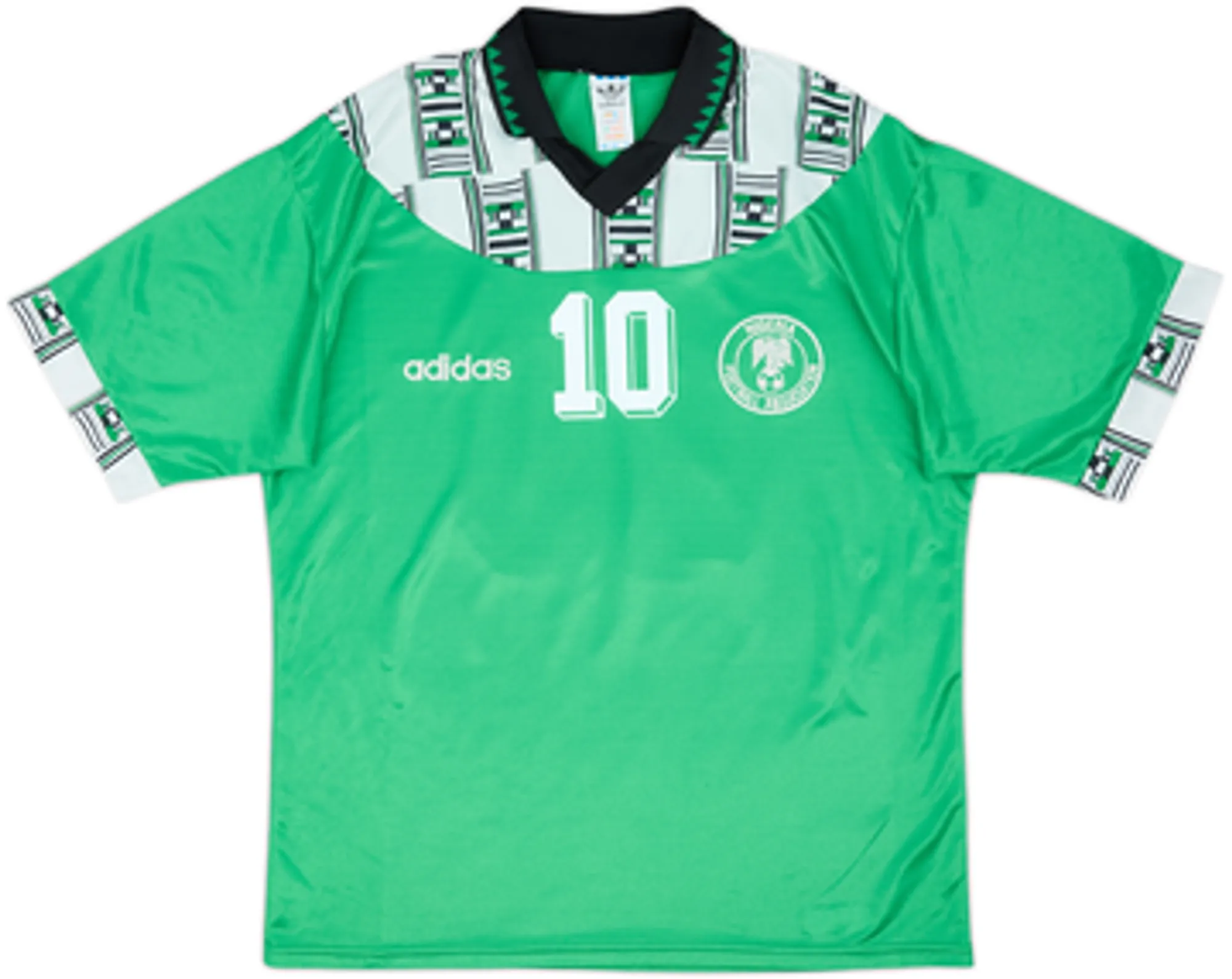 1994-95 Nigeria Home Shirt Okocha #10 - 6/10 - (L)