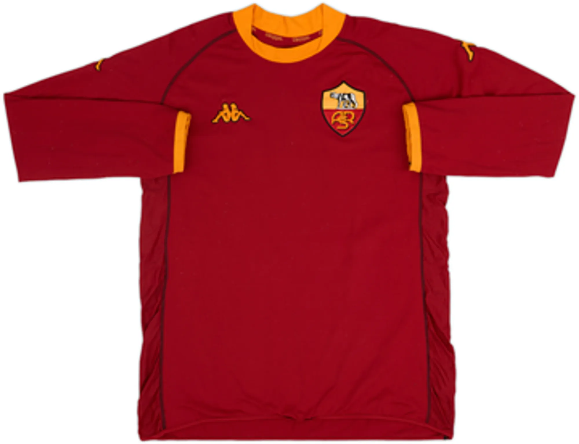 2002-03 Roma Home L/S Shirt Totti #10 - 8/10 - (3XL)