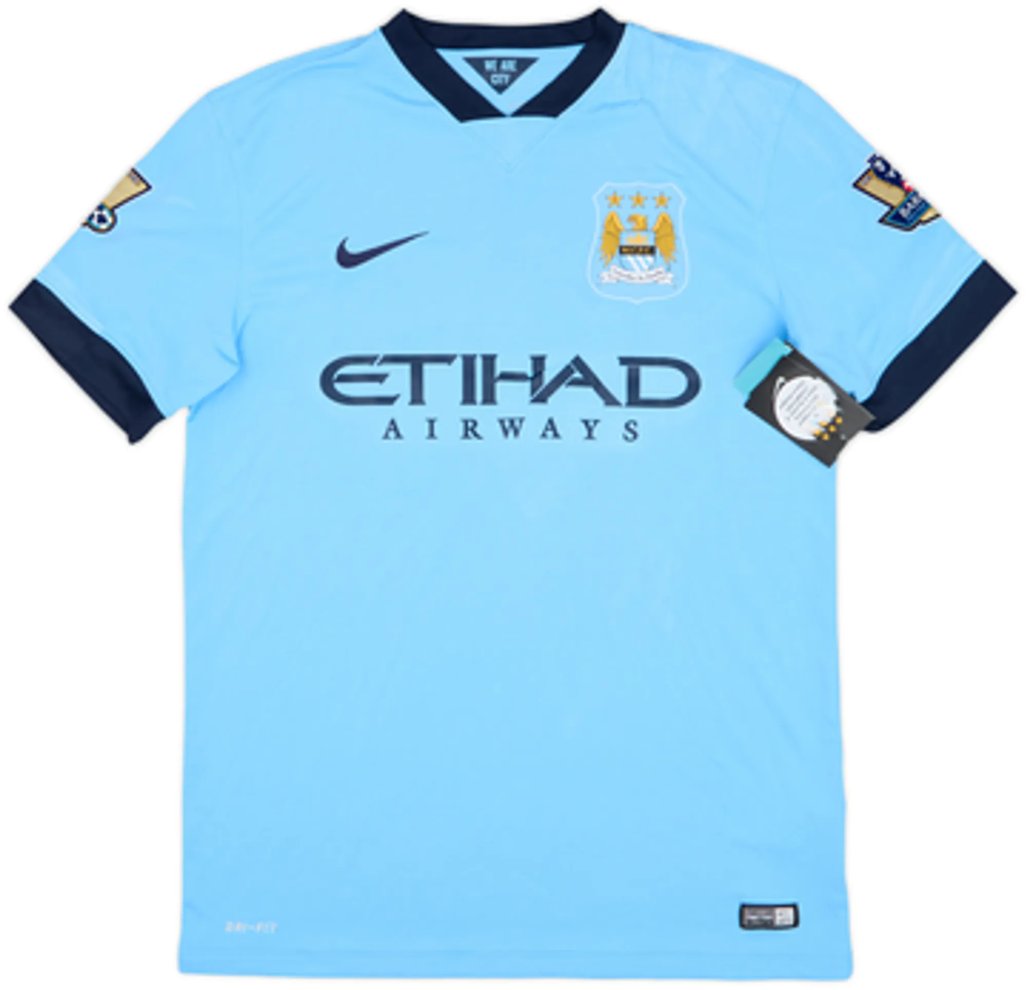 2014-15 Manchester City Home Shirt Champions #14 (M)