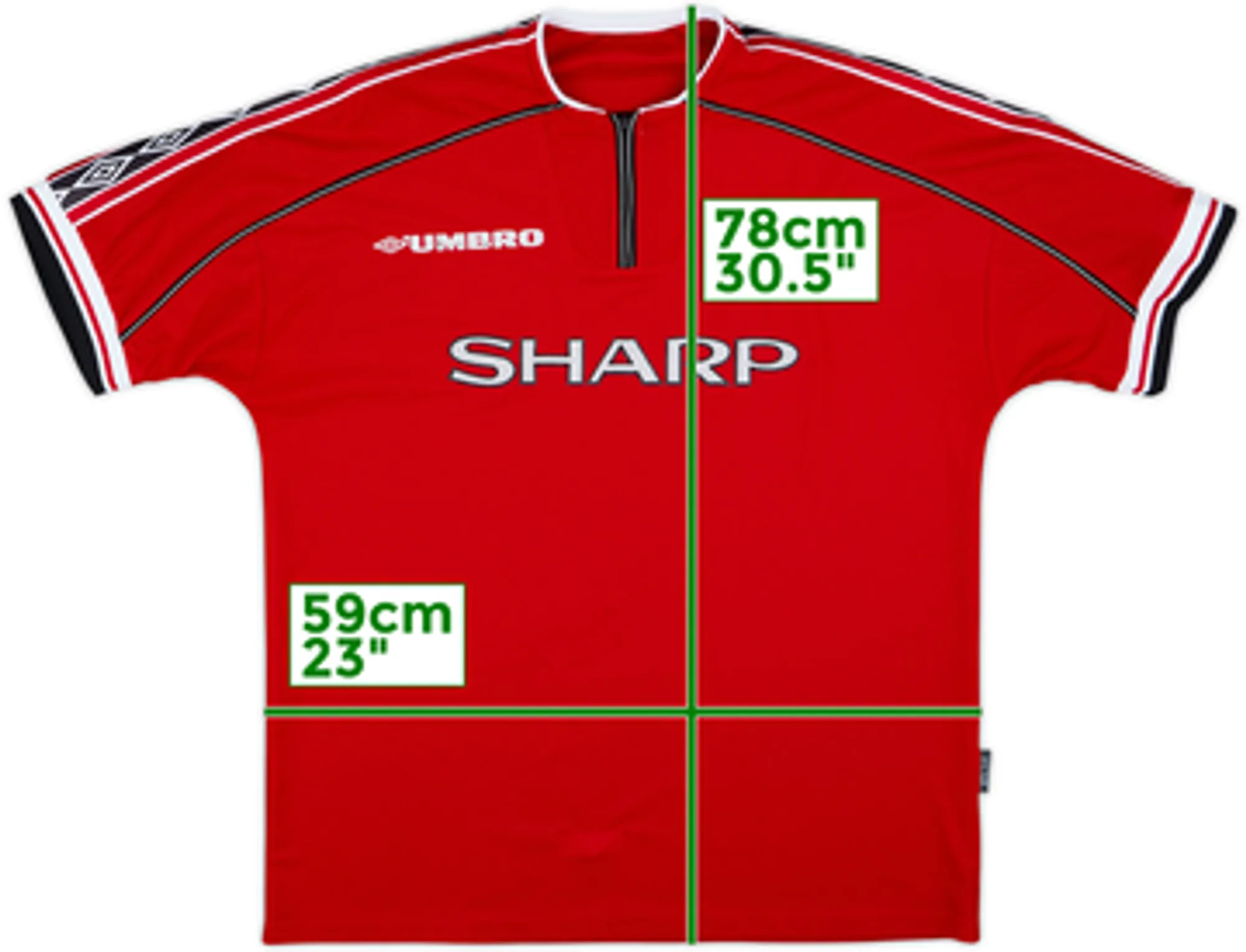 1998-00 Manchester United Home Shirt - 3/10 - (XL)