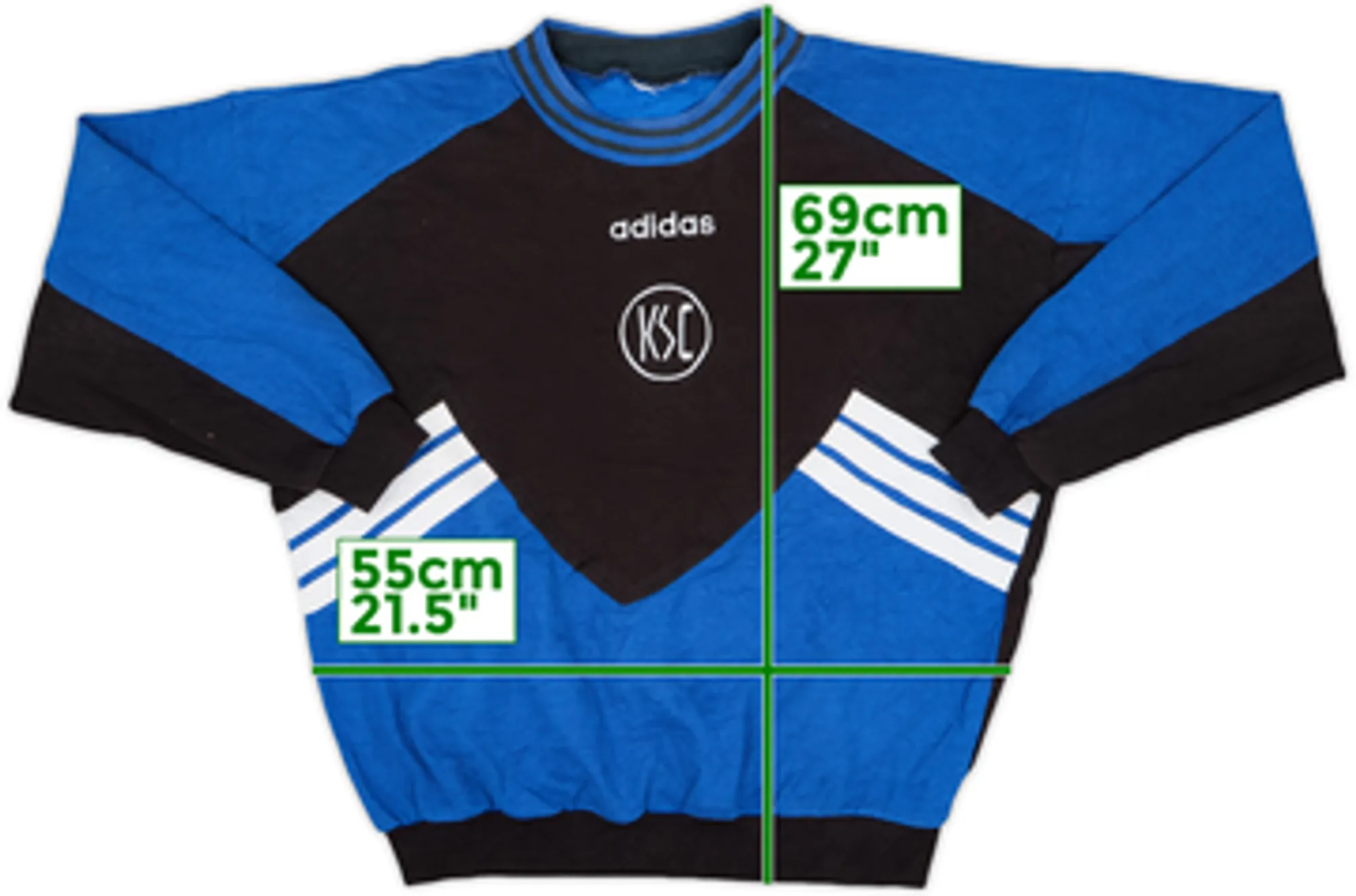 1996-97 Karlsruher adidas Sweat Top - 8/10 - (XXL)