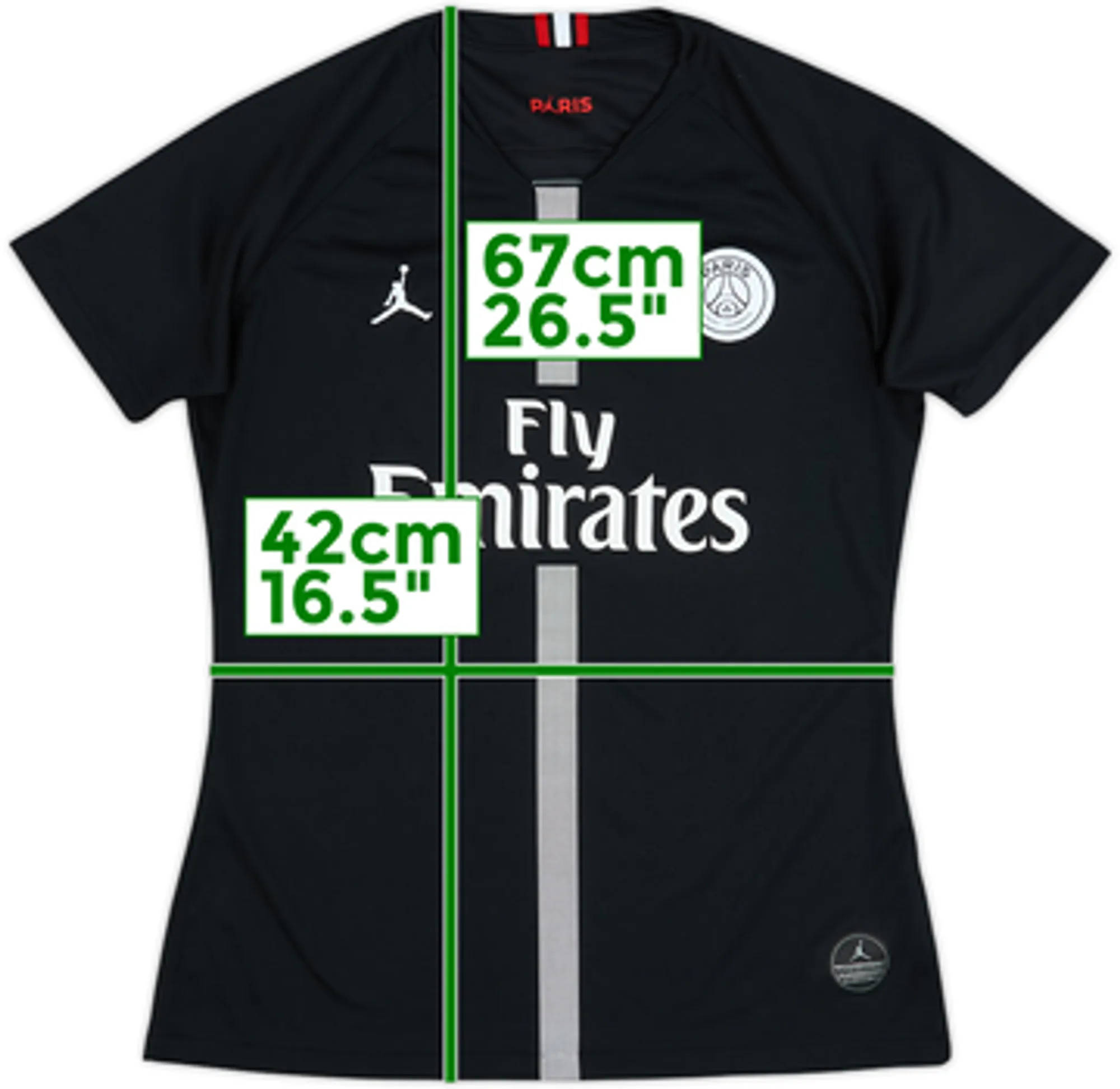 2018-19 Paris Saint-Germain Third/Home Shirt - 9/10 - (Women's L)