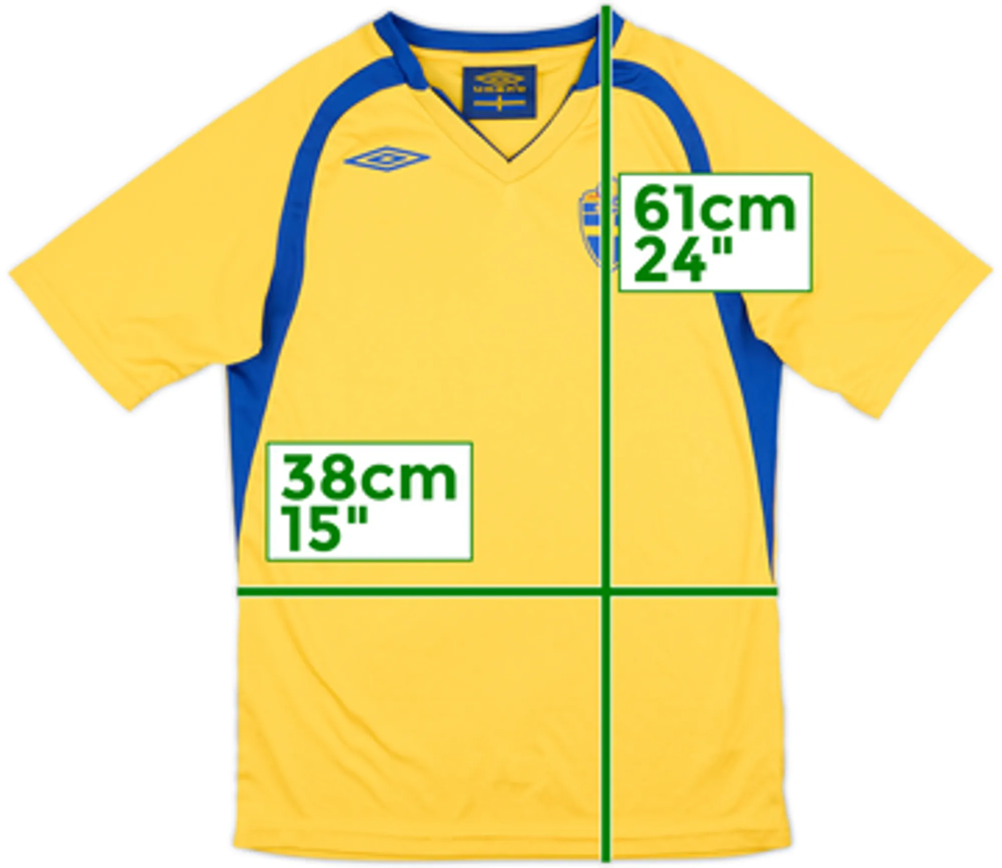 2007-09 Sweden Home Shirt - 8/10 - (M.Boys)