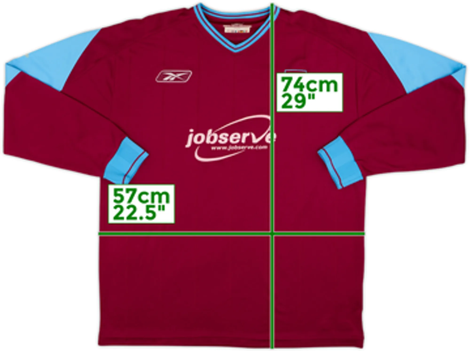 2003-05 West Ham Home L/S Shirt - 9/10 - (L)