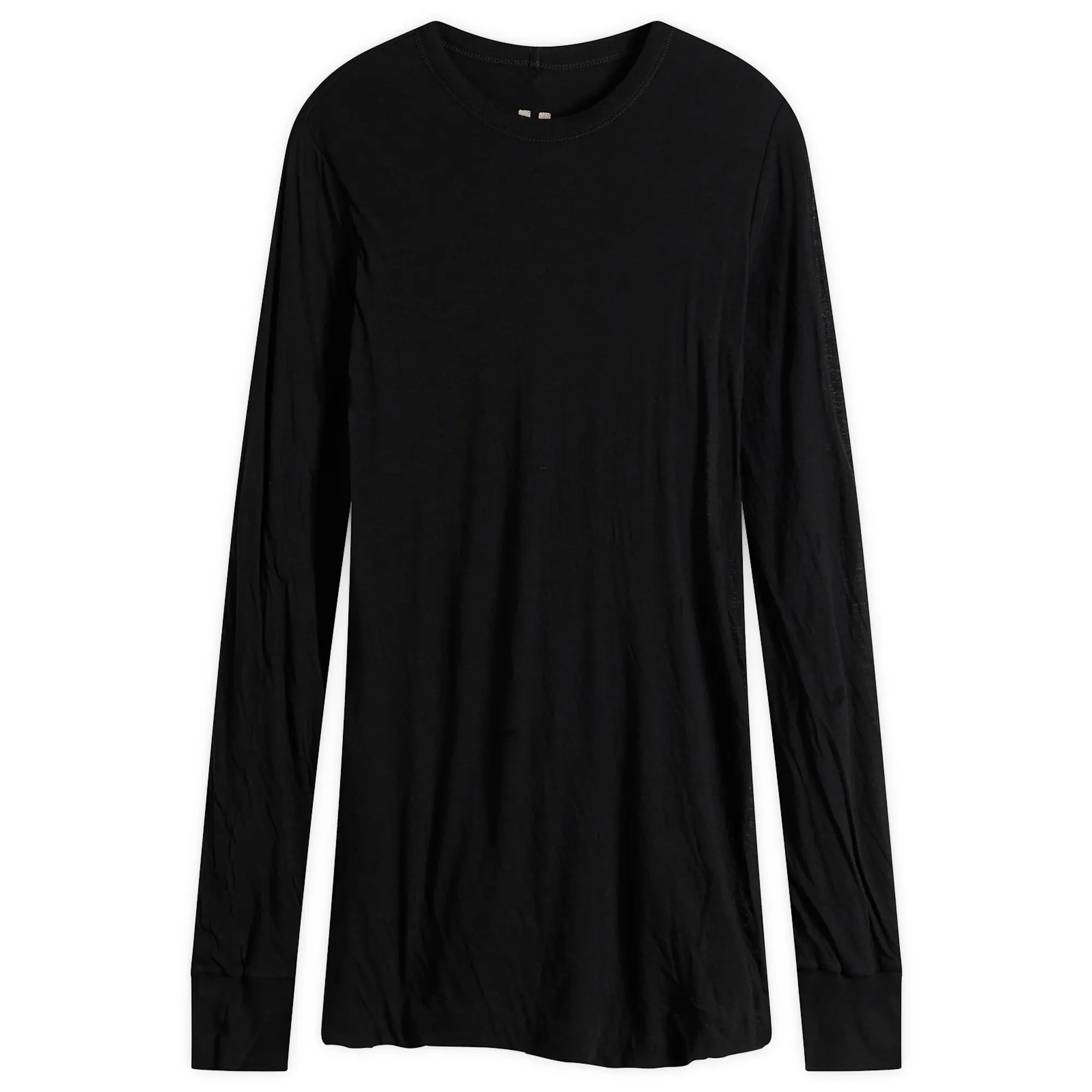 Rick Owens Men's Double Layer Long Sleeve T-Shirt Black