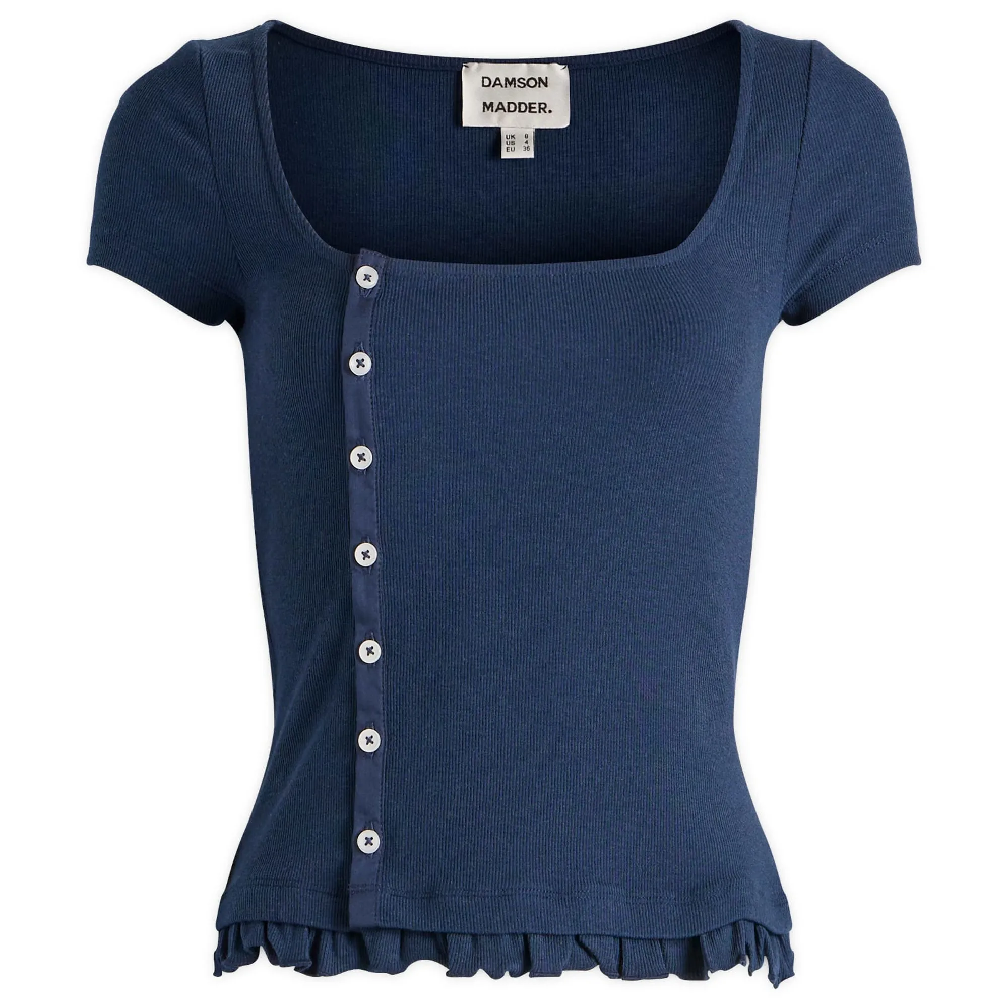 Damson Madder Women's Posie Short Sleeve T-Shirt Navy