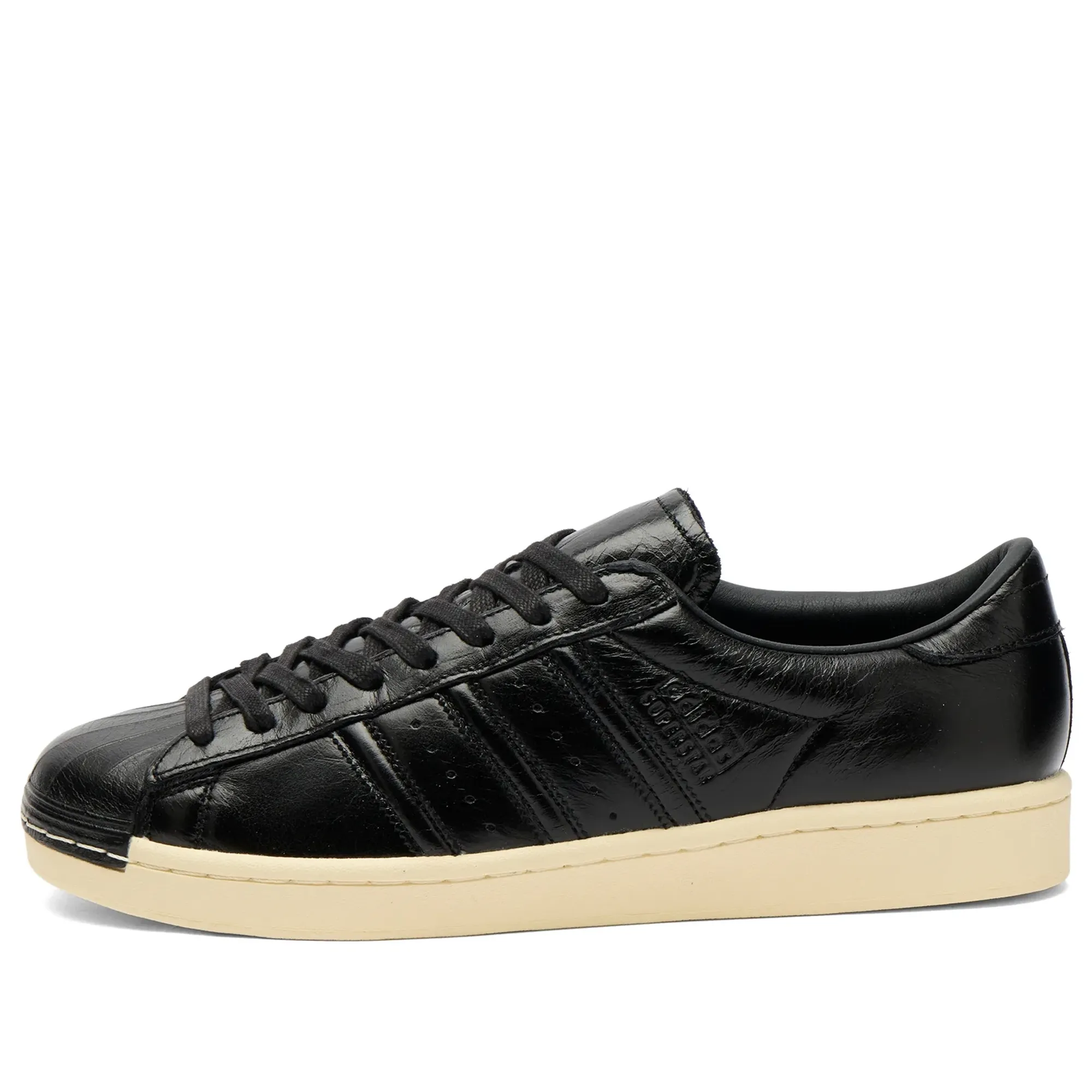 adidas Superstar Vintage Sneaker Core Black/Core Black/Warm Vanilla