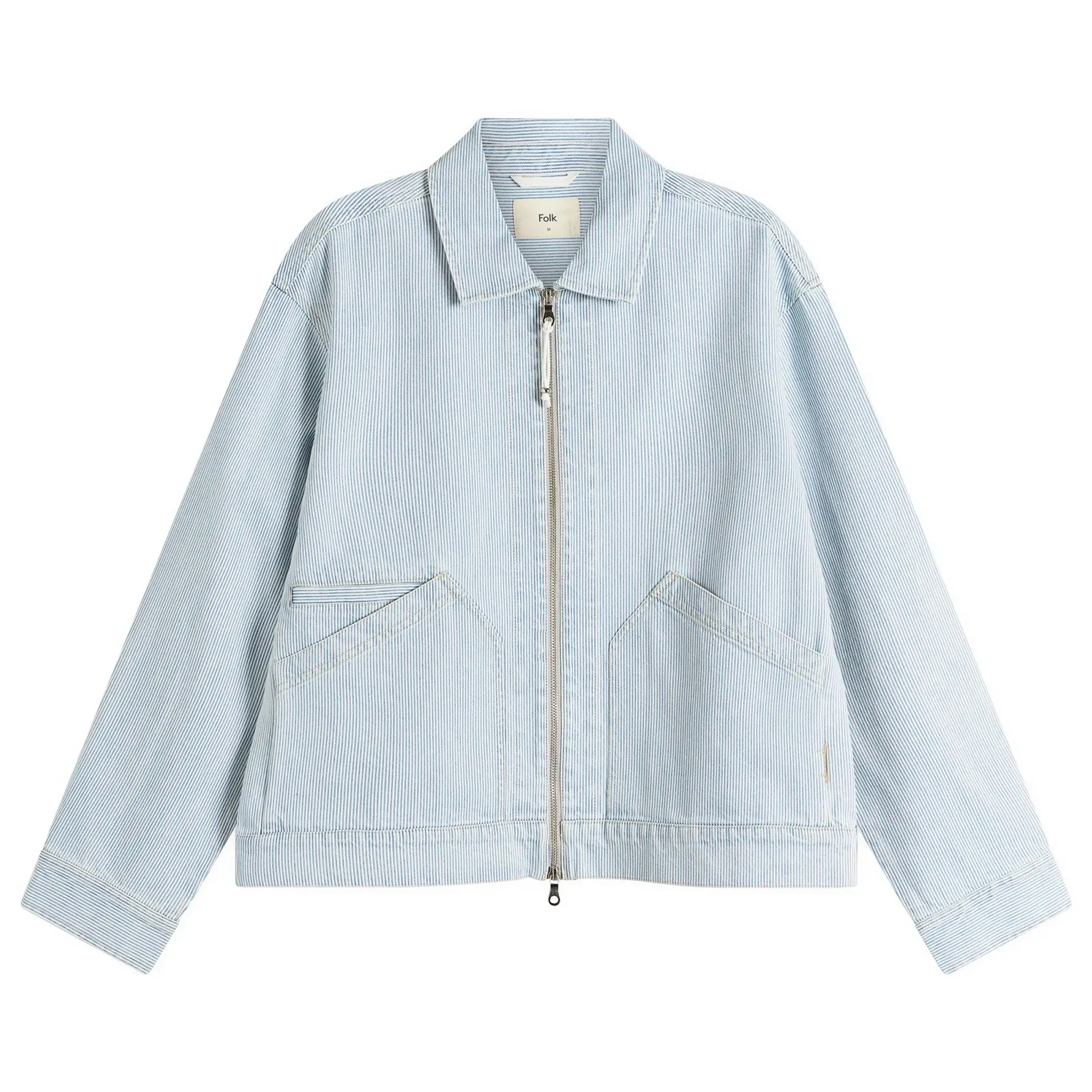 Folk Men's Mechanic Jacket Pale Ticking Stripe