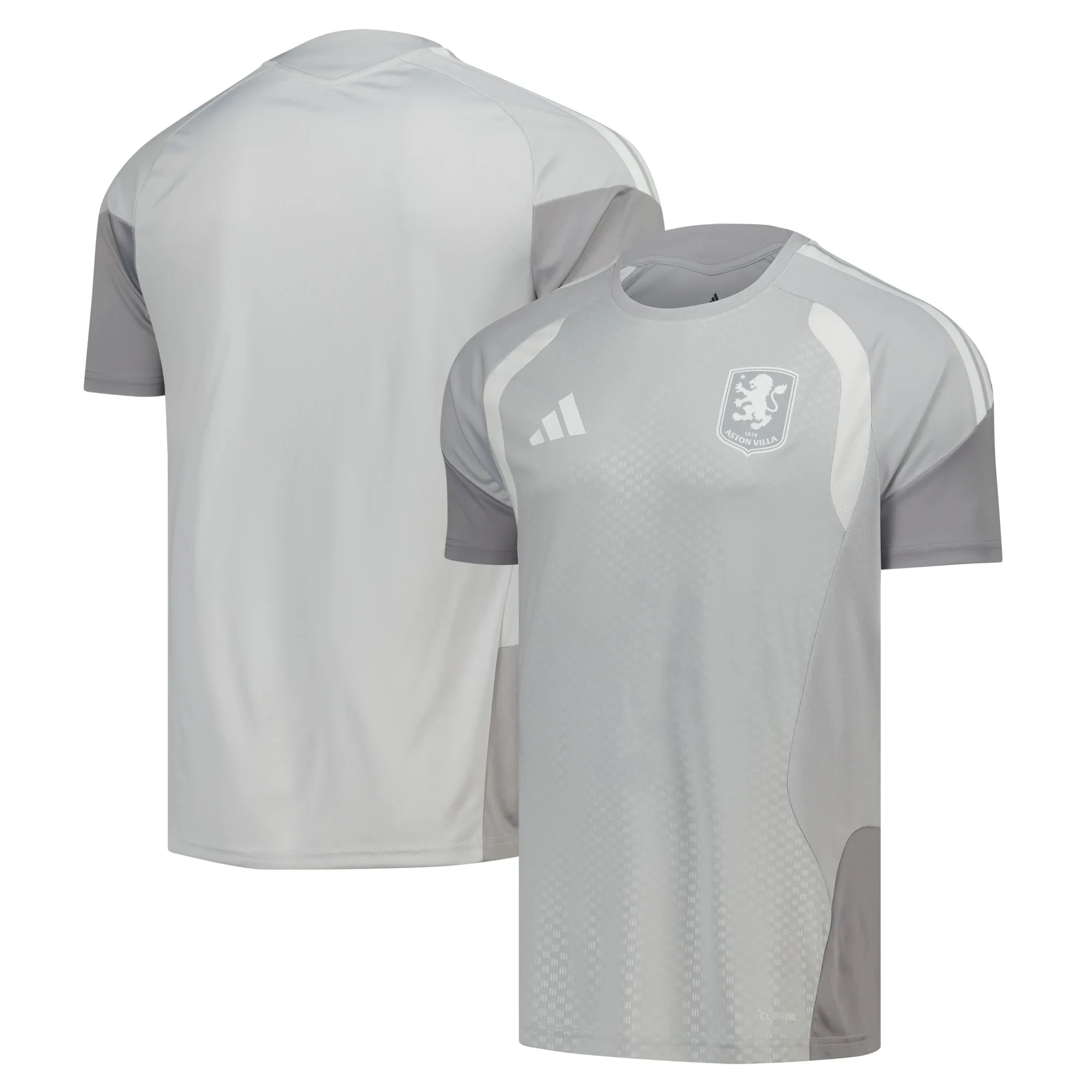 Aston Villa adidas Training Jersey - Light Grey