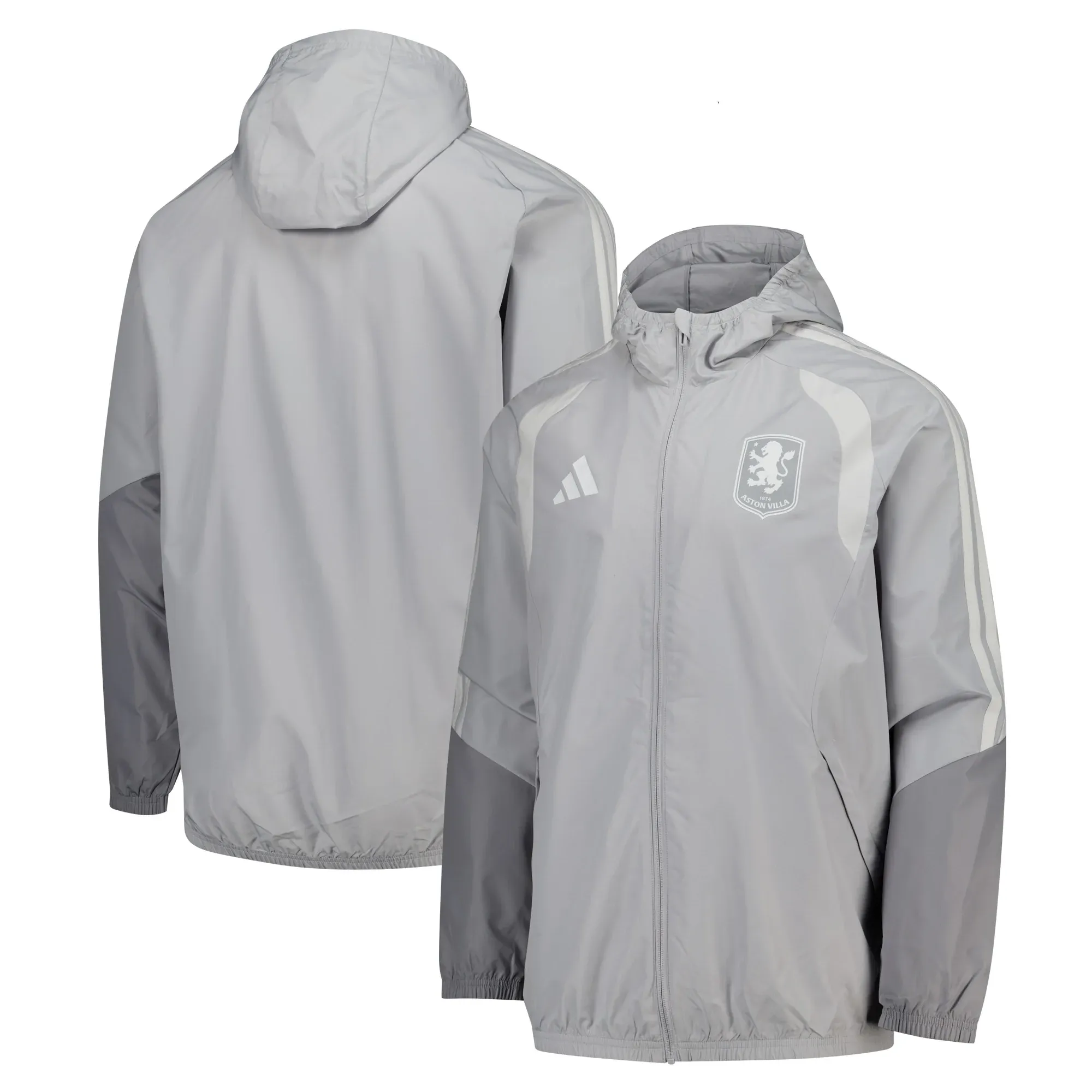 Aston Villa adidas Training All Weather Jacket - Grey
