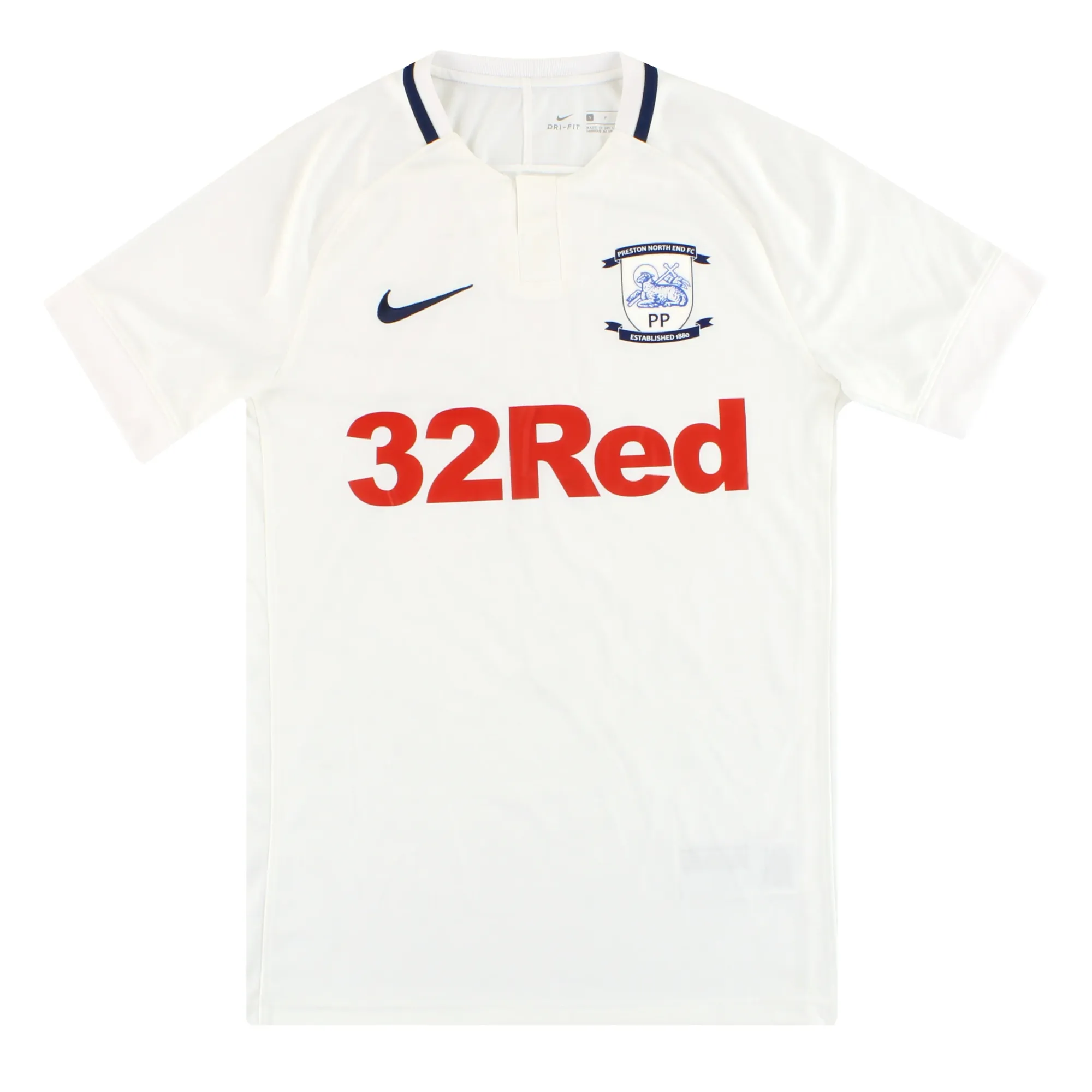 2018-19 Preston North End Nike Home Shirt S - Preston North End / Excellent 