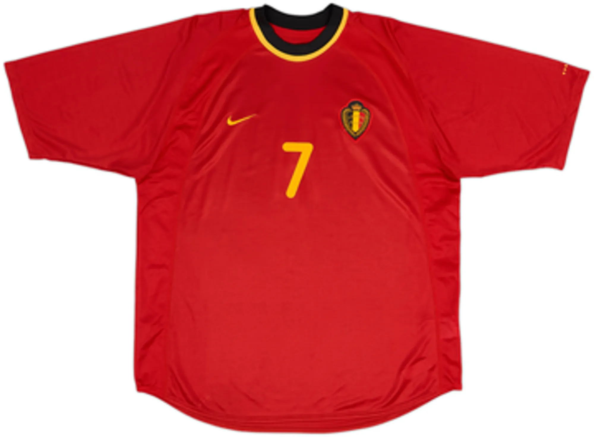 2000-02 Belgium Home Shirt Wilmots #7 - 8/10 - (L)