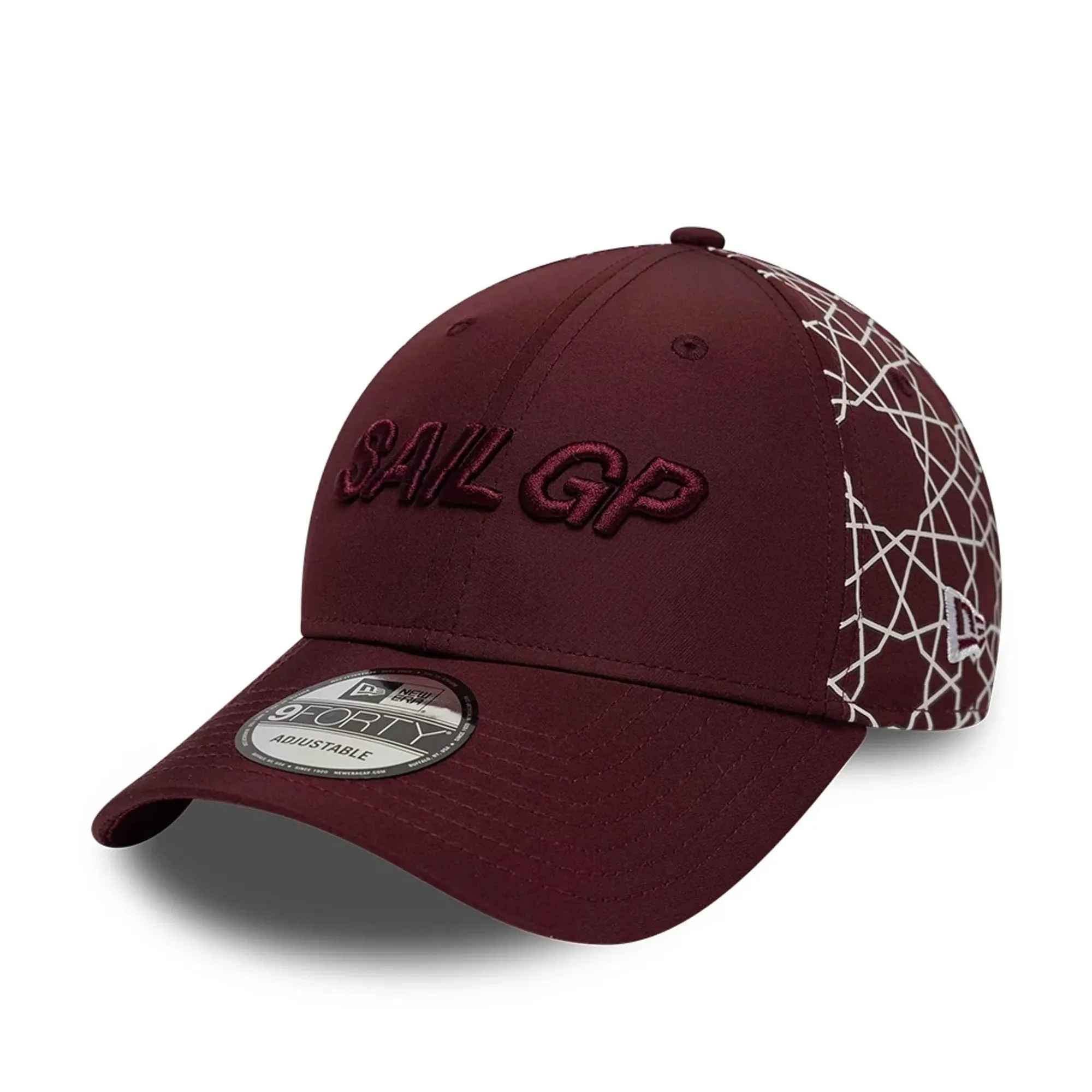 Sail GP Dubai Abu Dhabi Air Event Dark Red 9FORTY Adjustable Cap New Era Cap adult unisex