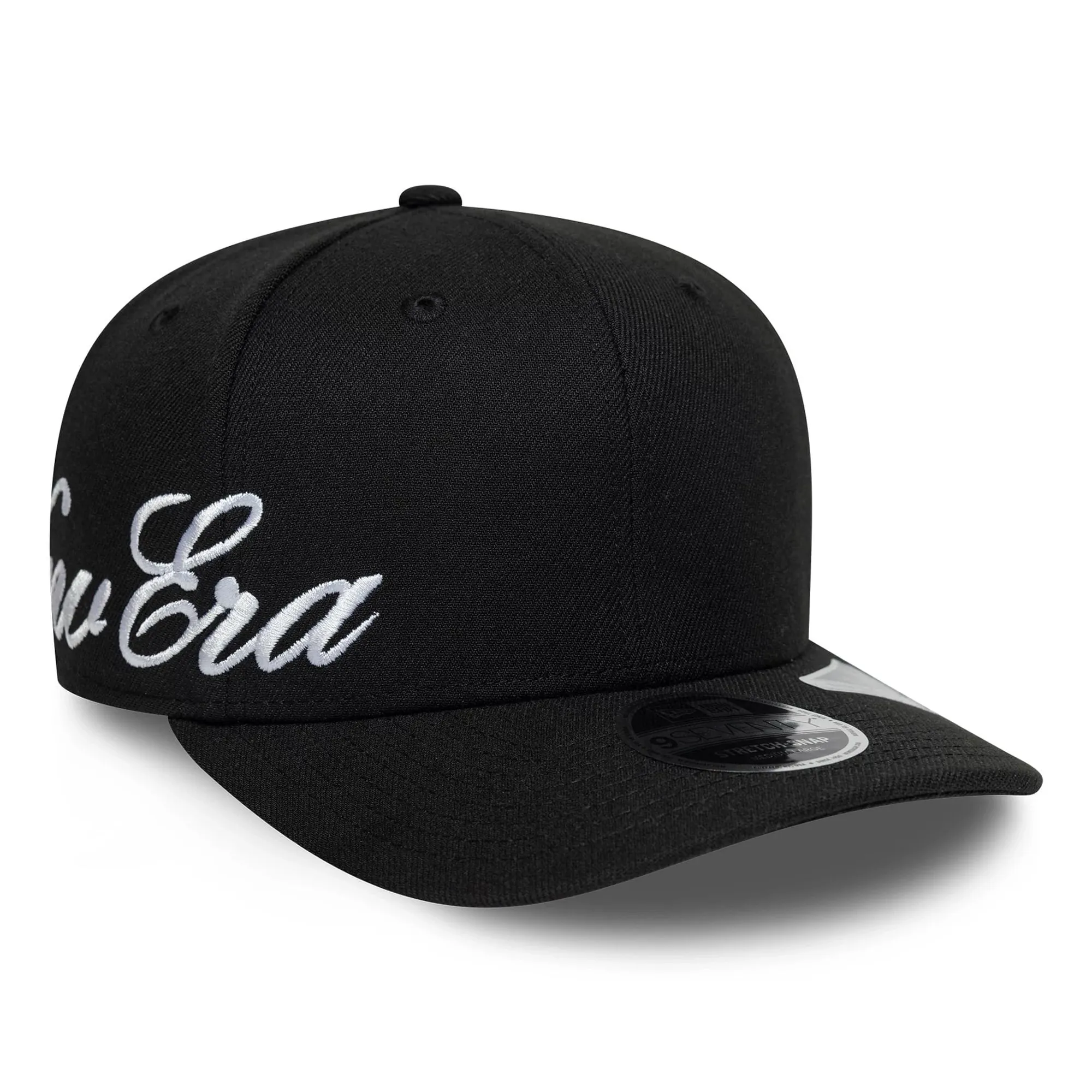 New Era Big Script Black 9SEVENTY Stretch Snap Adjustable Cap adult unisex