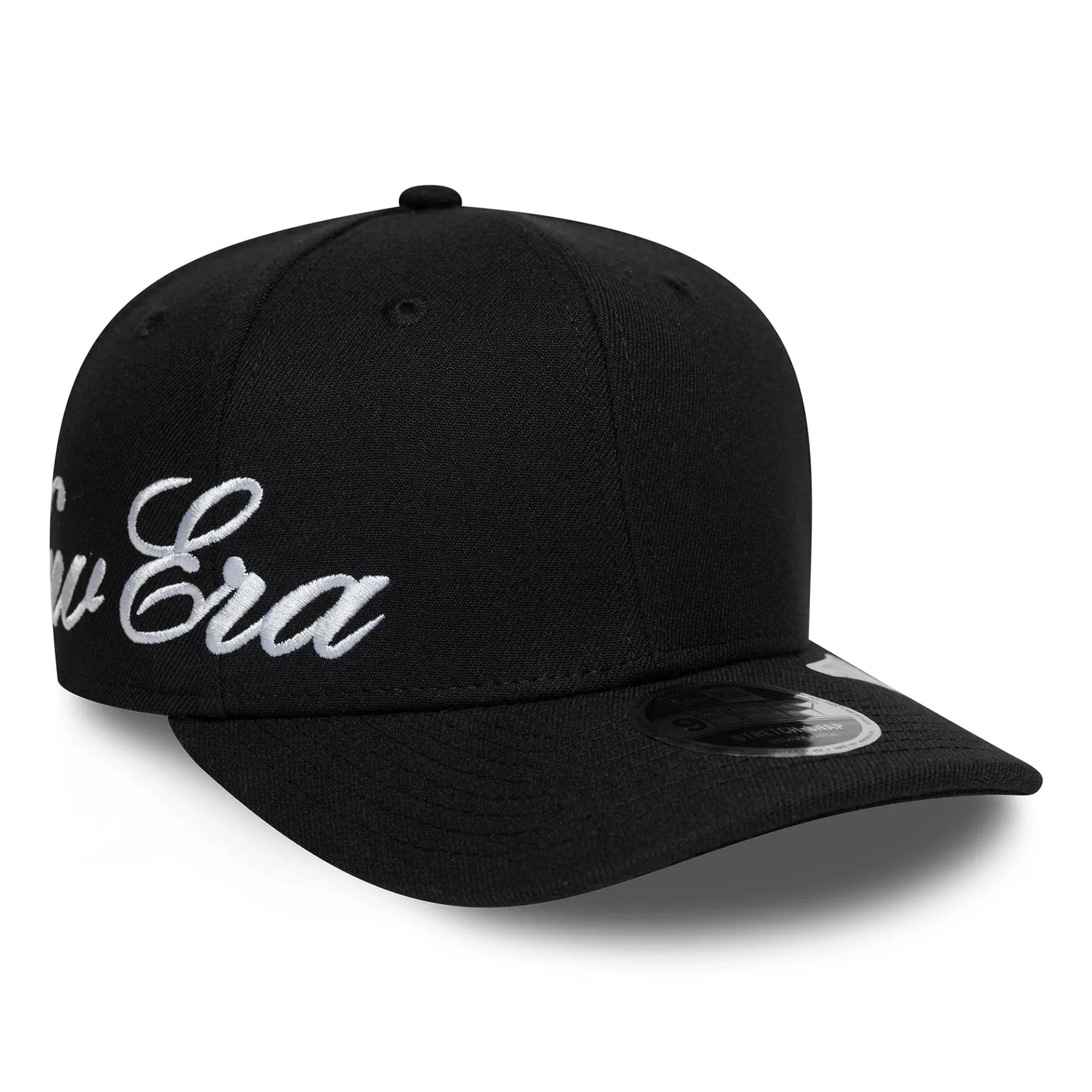 New Era Big Script Black 9FIFTY Stretch Snap Adjustable Cap adult unisex