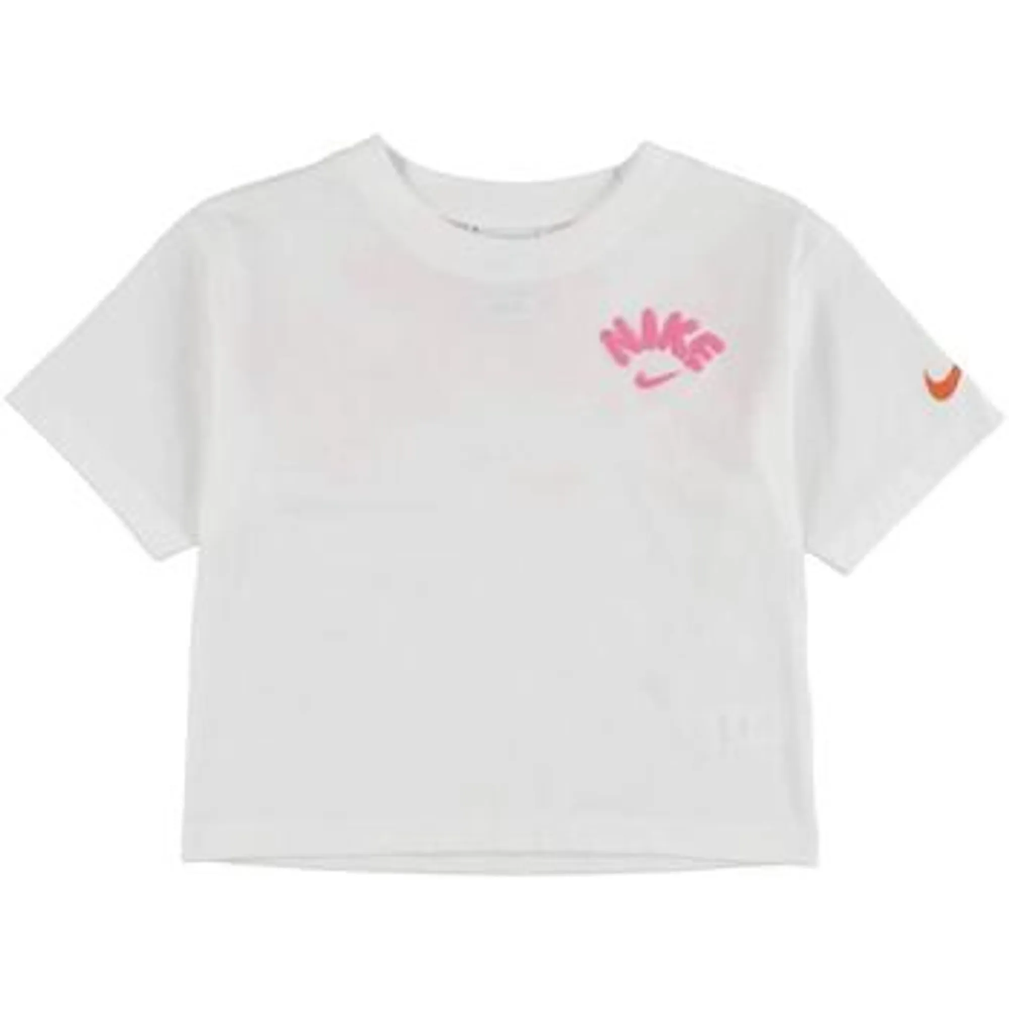 Nike  GT18538  boys's Children's T shirt in White