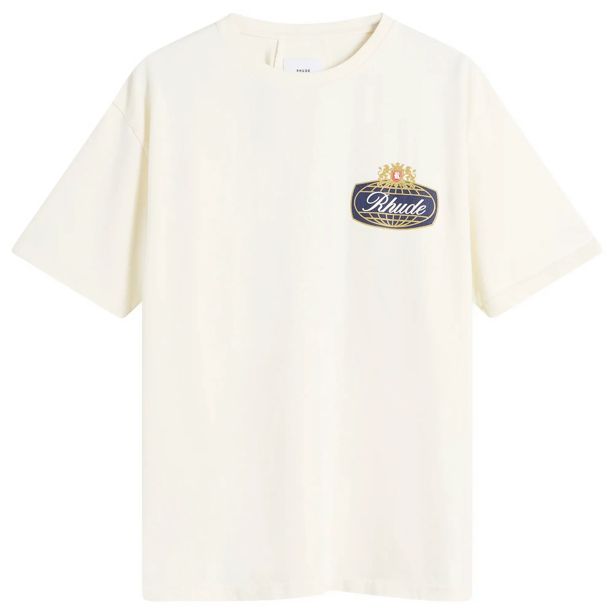 Rhude Men's Safari Crest T-Shirt Vintage White/Blue/Red