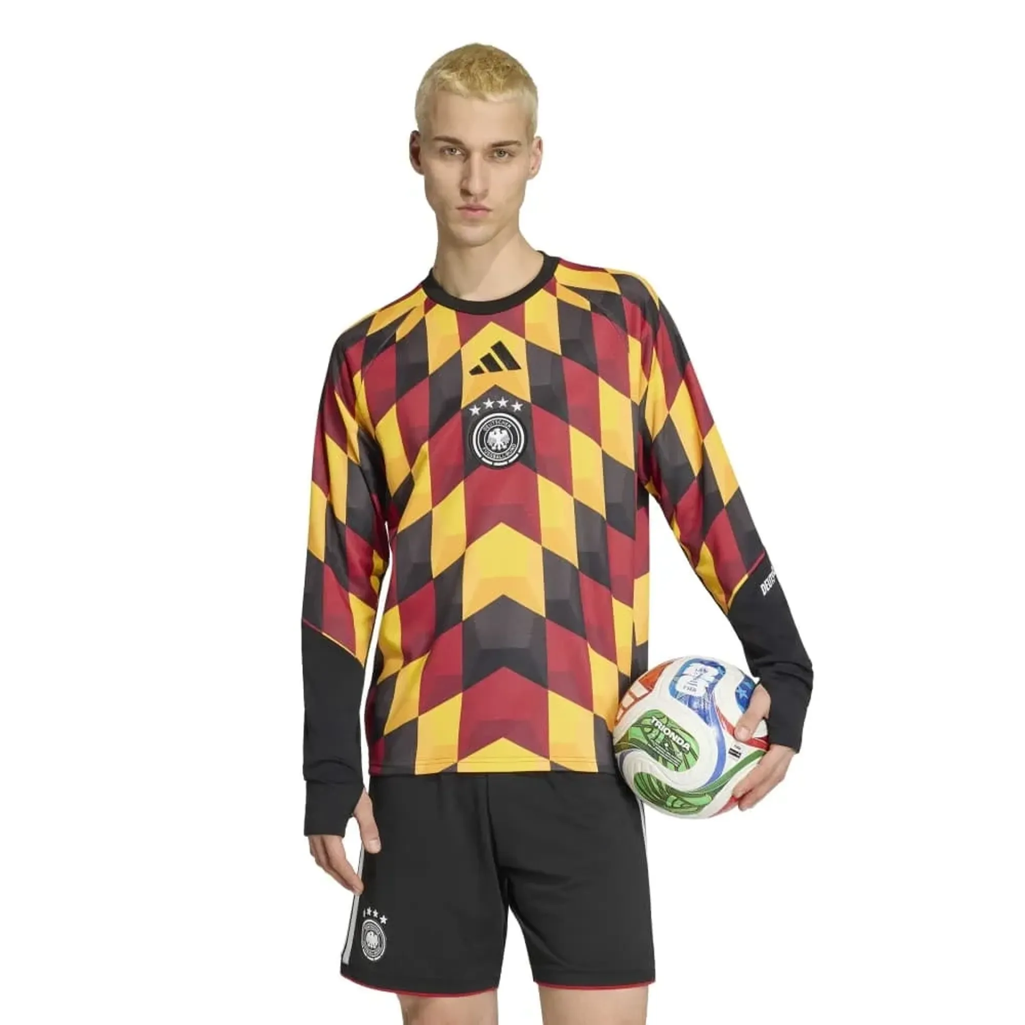 DFB adidas Home Pre Match Warm Top - Black
