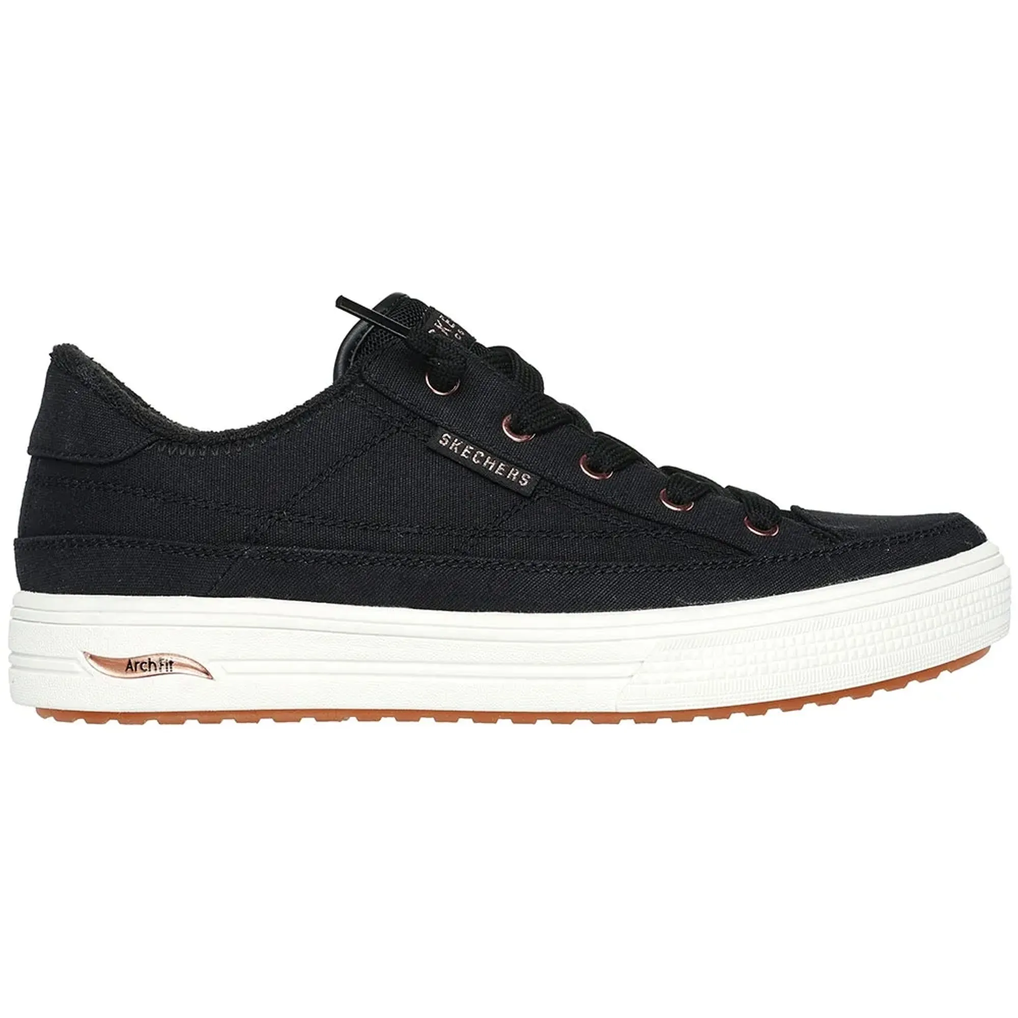 Skechers Women's Arch Fit Arcade - Meet Ya There Sneaker in Black