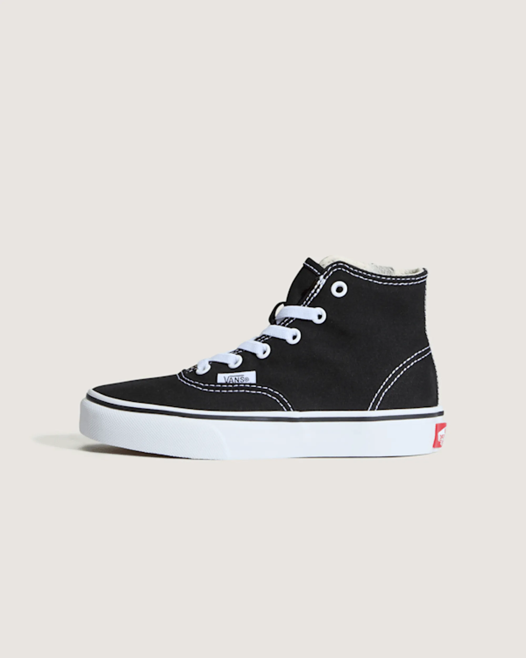 Vans - Kids Authentic Hi 2.0 Zip Shoes (4-8 Years), Black