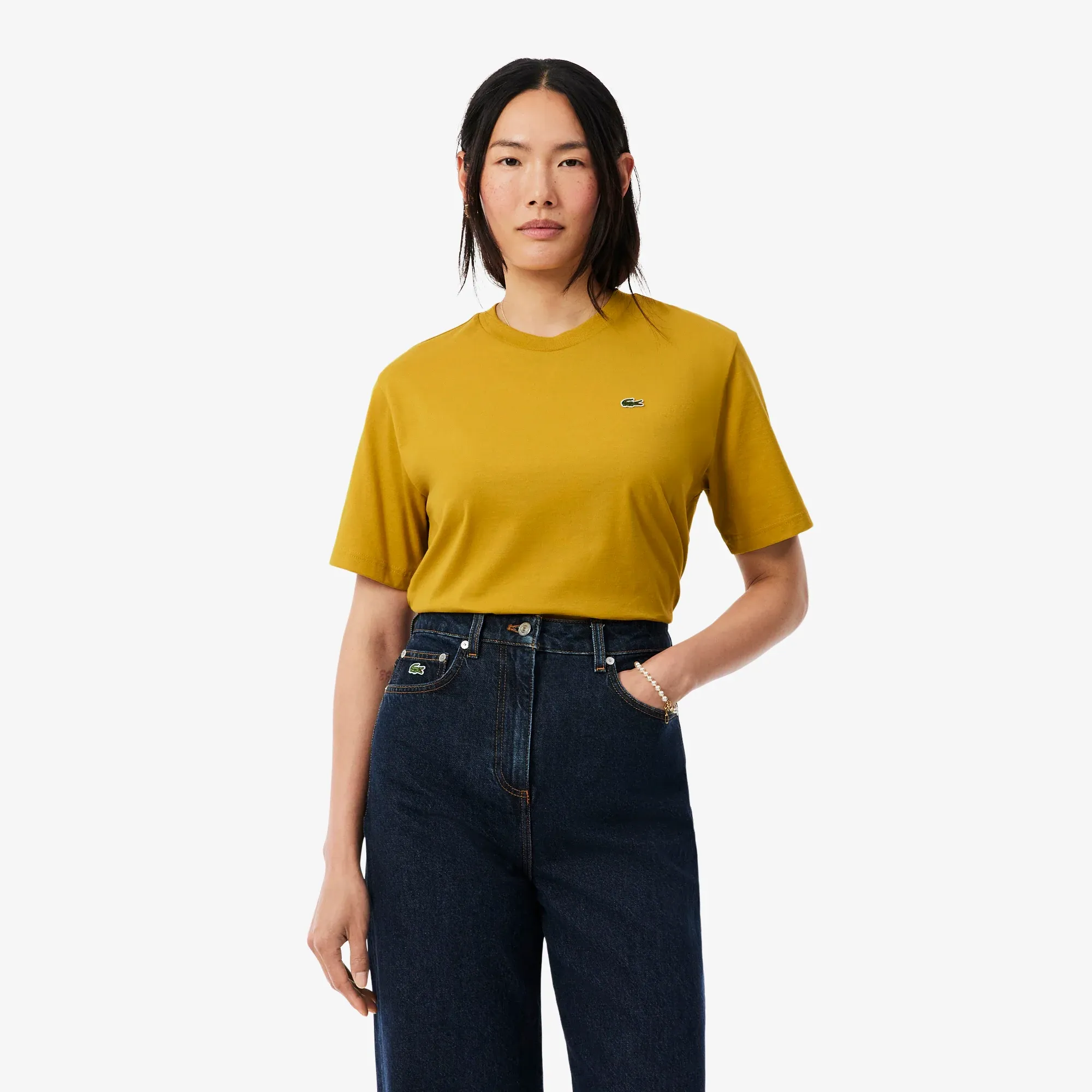 Lacoste Relaxed Fit Soft Cotton T-shirt - Jaune