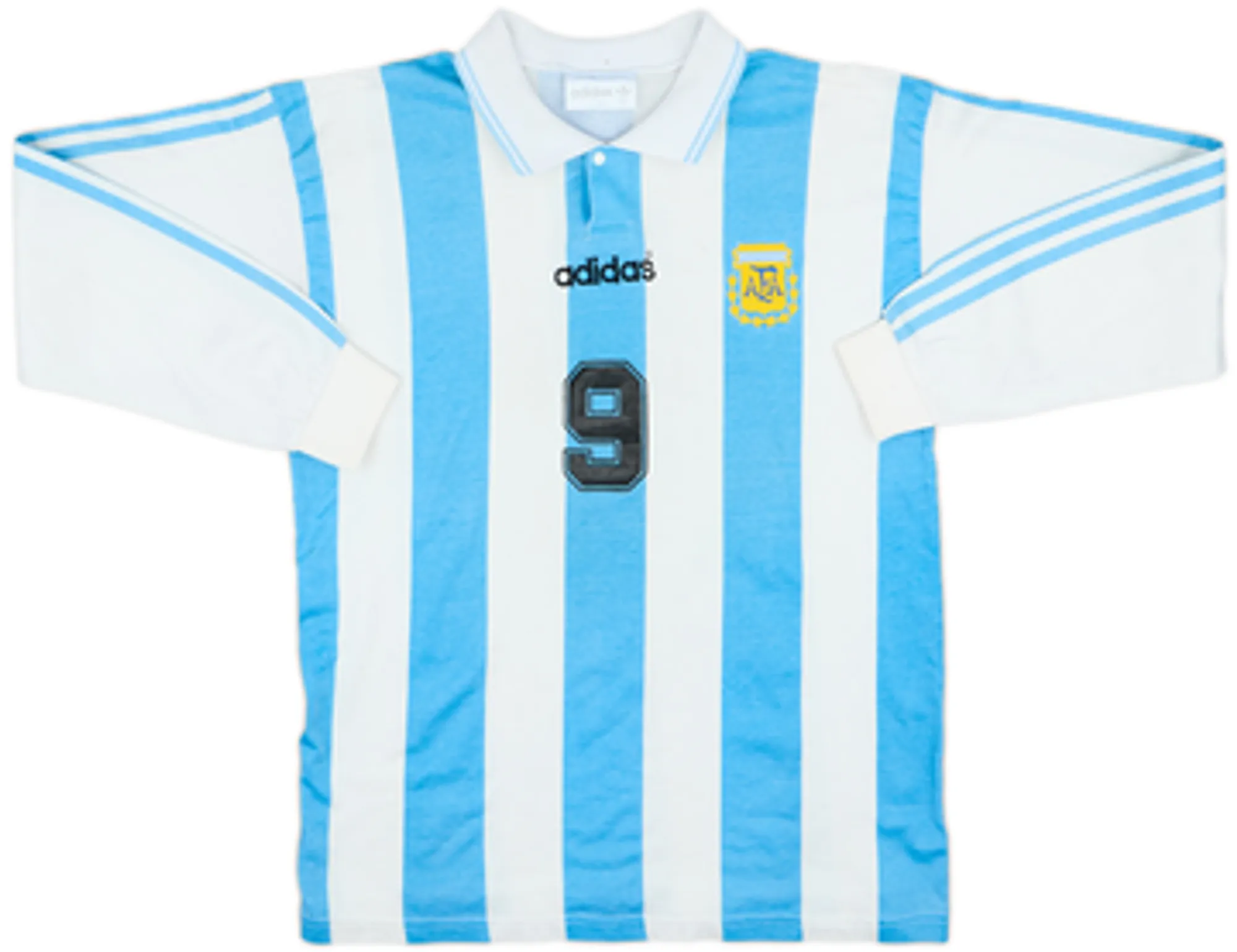 1994 Argentina Home L/S Shirt #9 - 5/10 - (M)