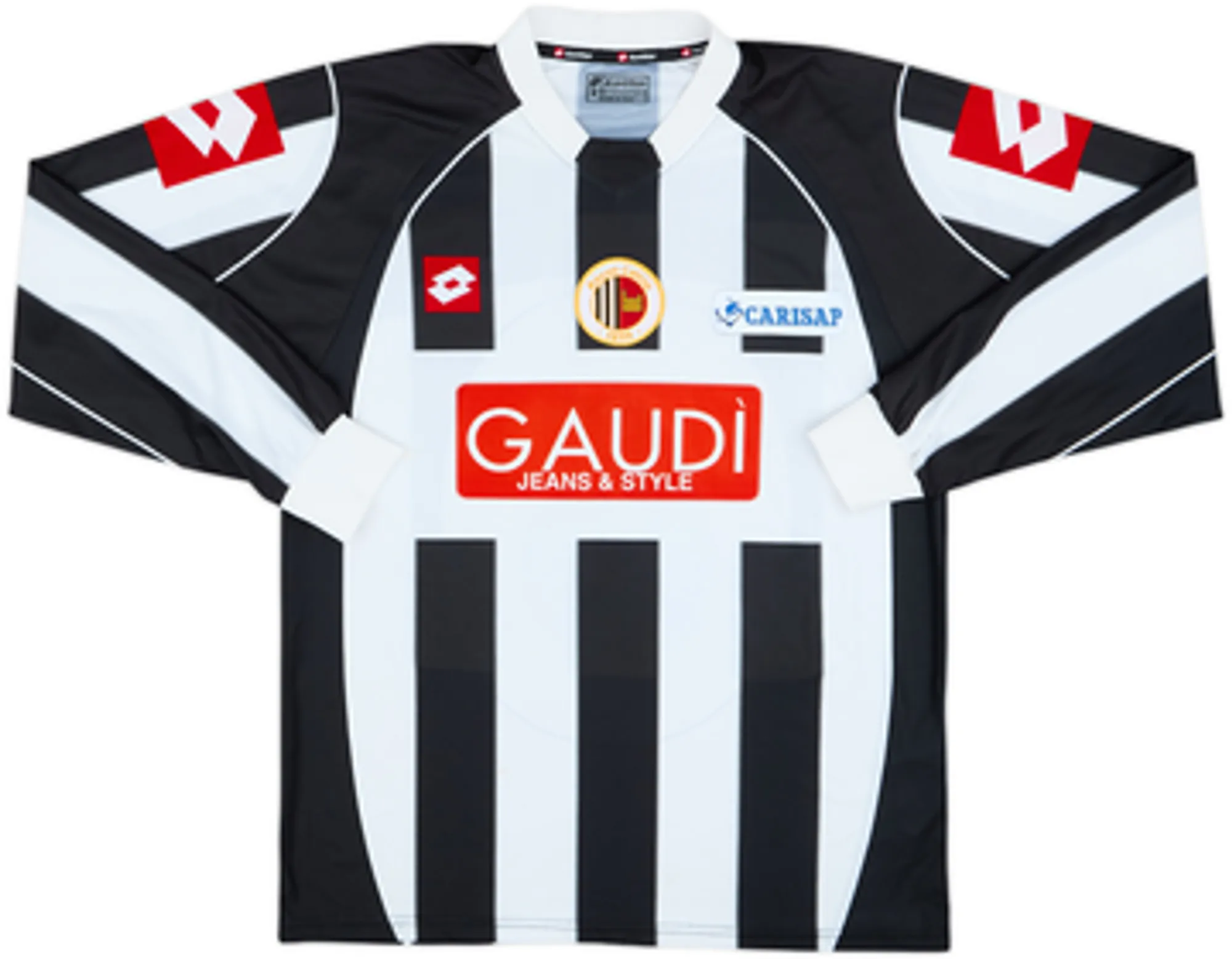 2005-06 Ascoli Home L/S Shirt Cudini #6 - 8/10 - (M)