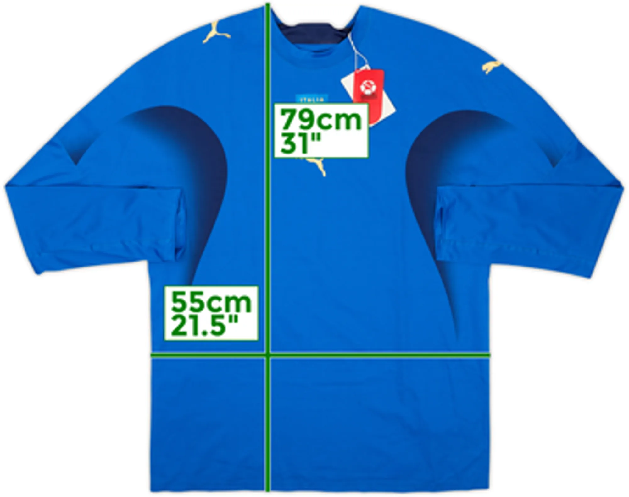 2006 Italy Player Issue Home L/S Shirt (XL)