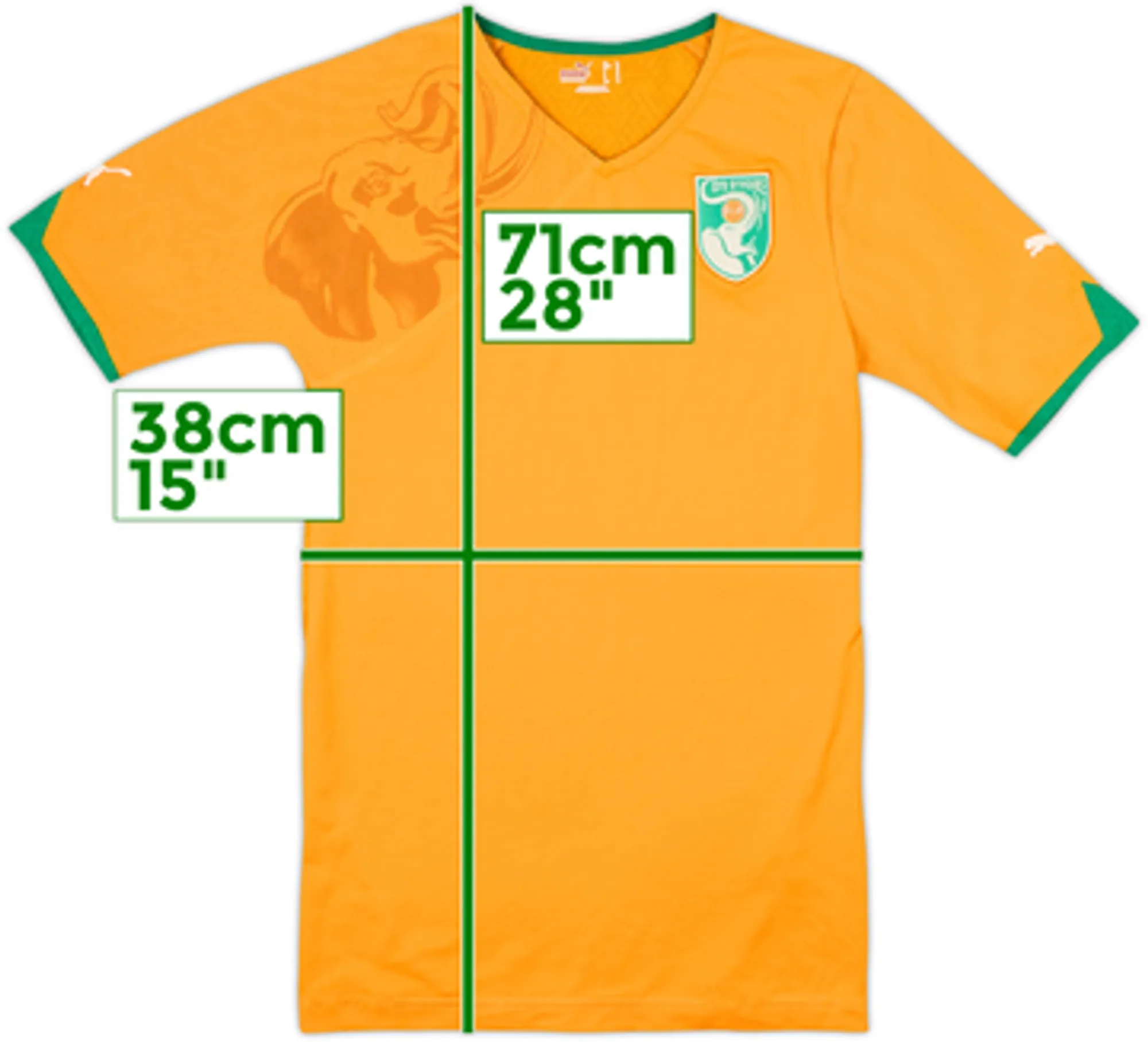 2010-11 Ivory Coast Authentic Home Shirt - 6/10 - (M)